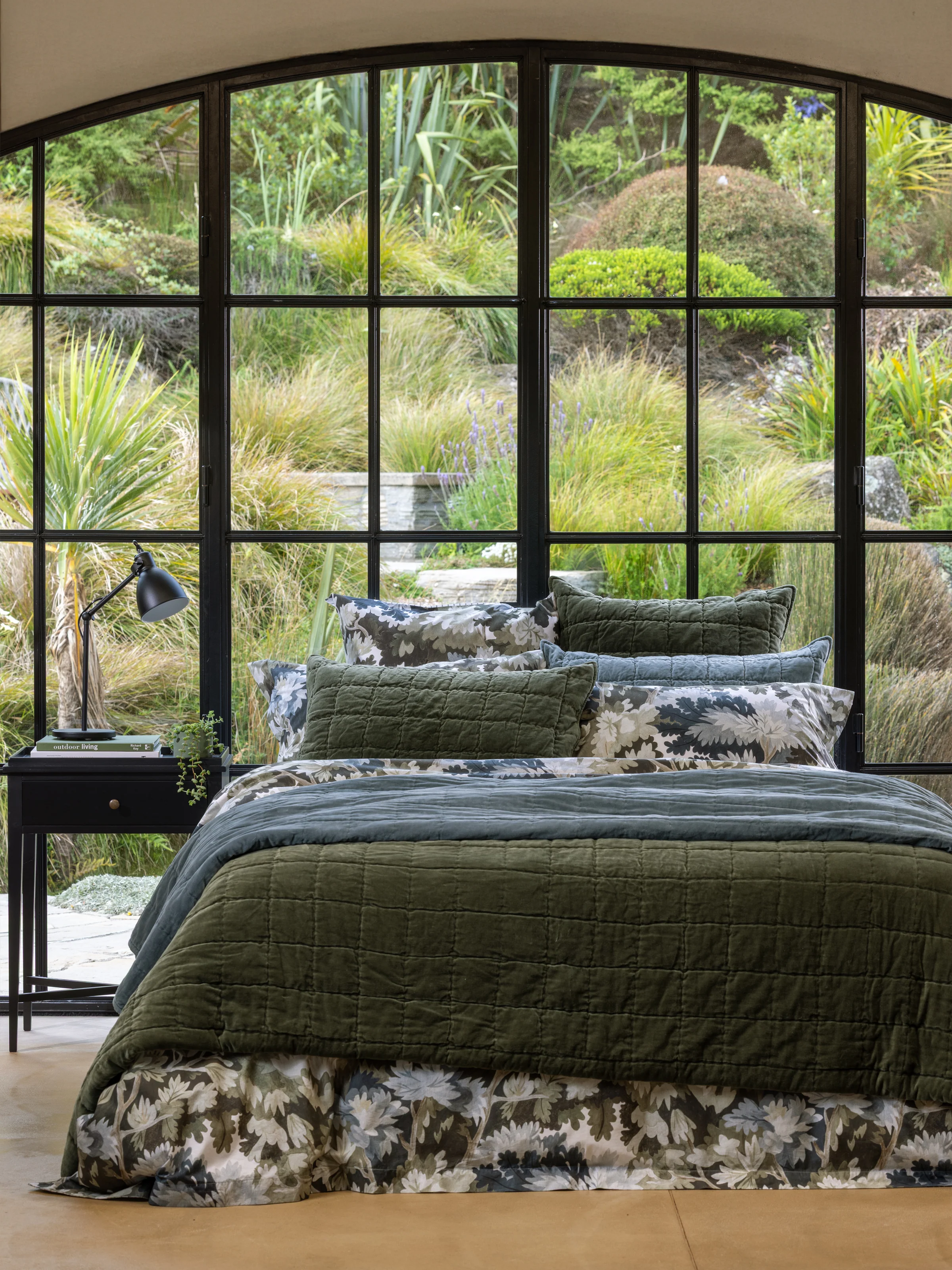 Belvedere Velvet Quilt in Haze - Image 5