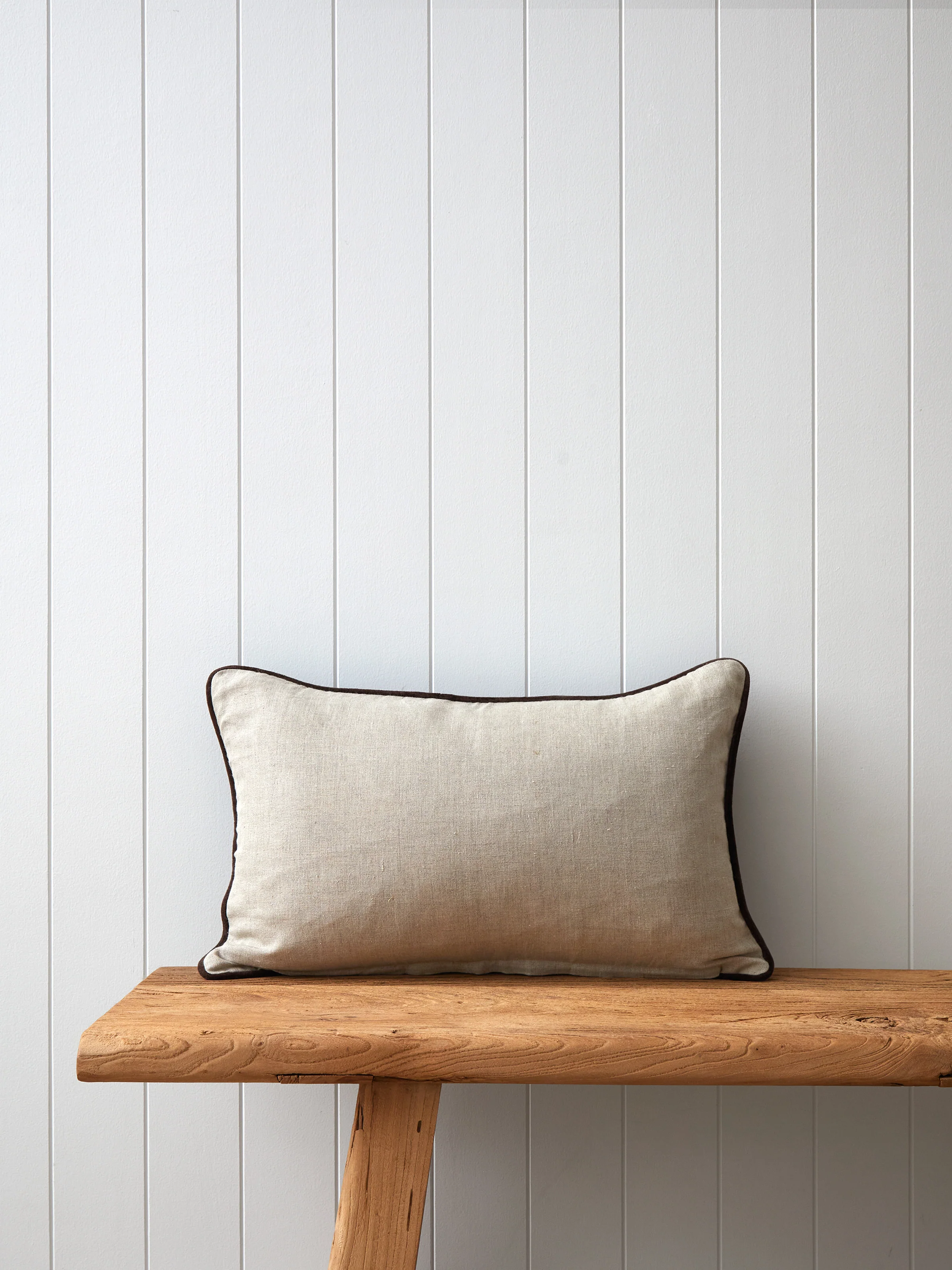 Belvedere Velvet Rectangle Cushion Cover in Cocoa - Image 3