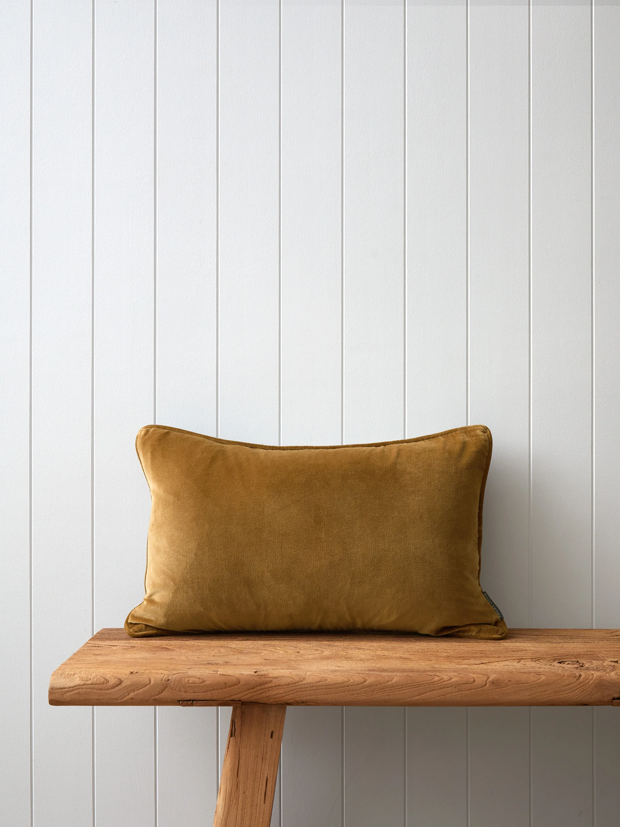 Belvedere Velvet Rectangle Cushion Cover in Ginger
