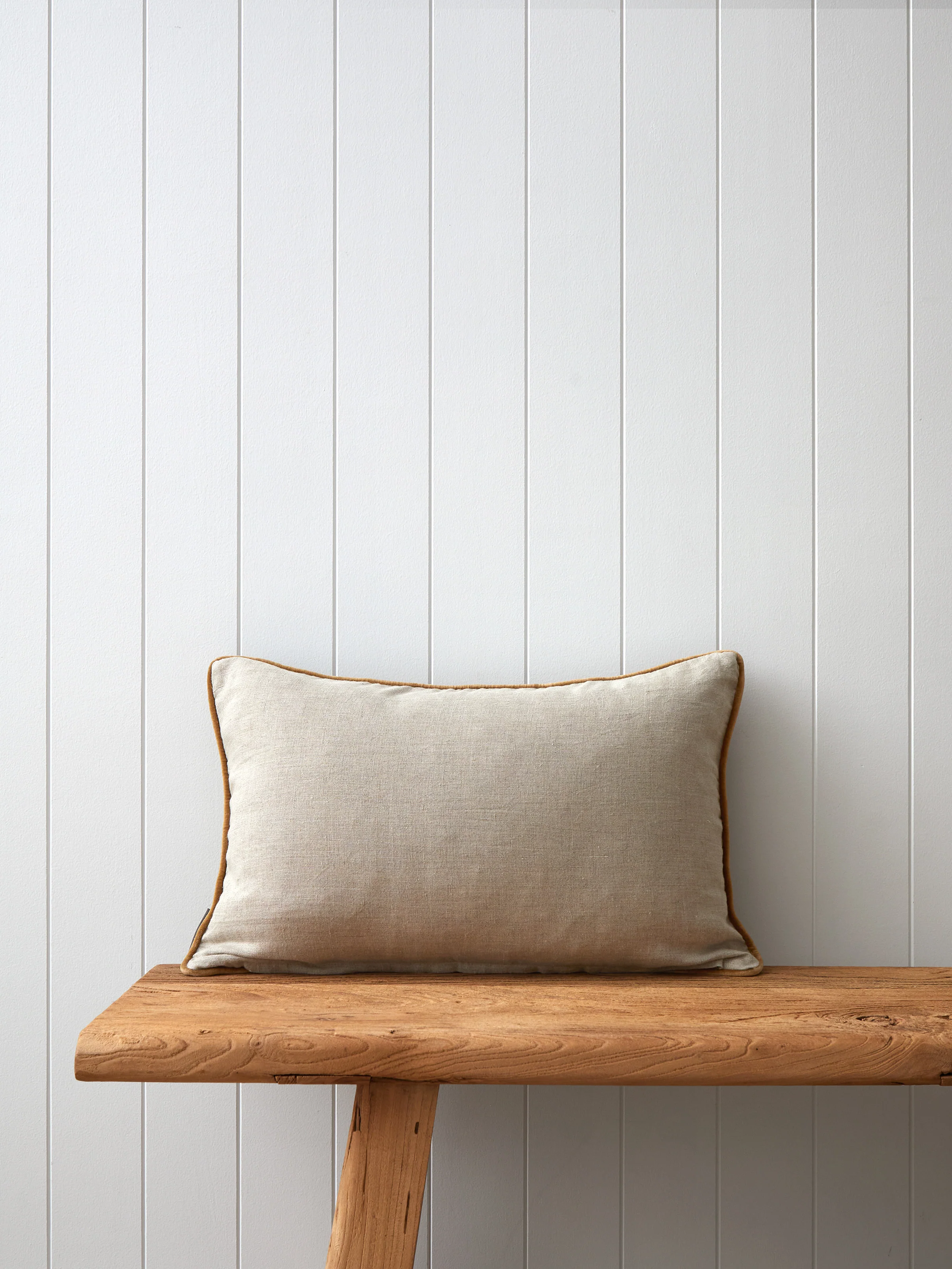 Belvedere Velvet Rectangle Cushion Cover in Ginger - Image 3