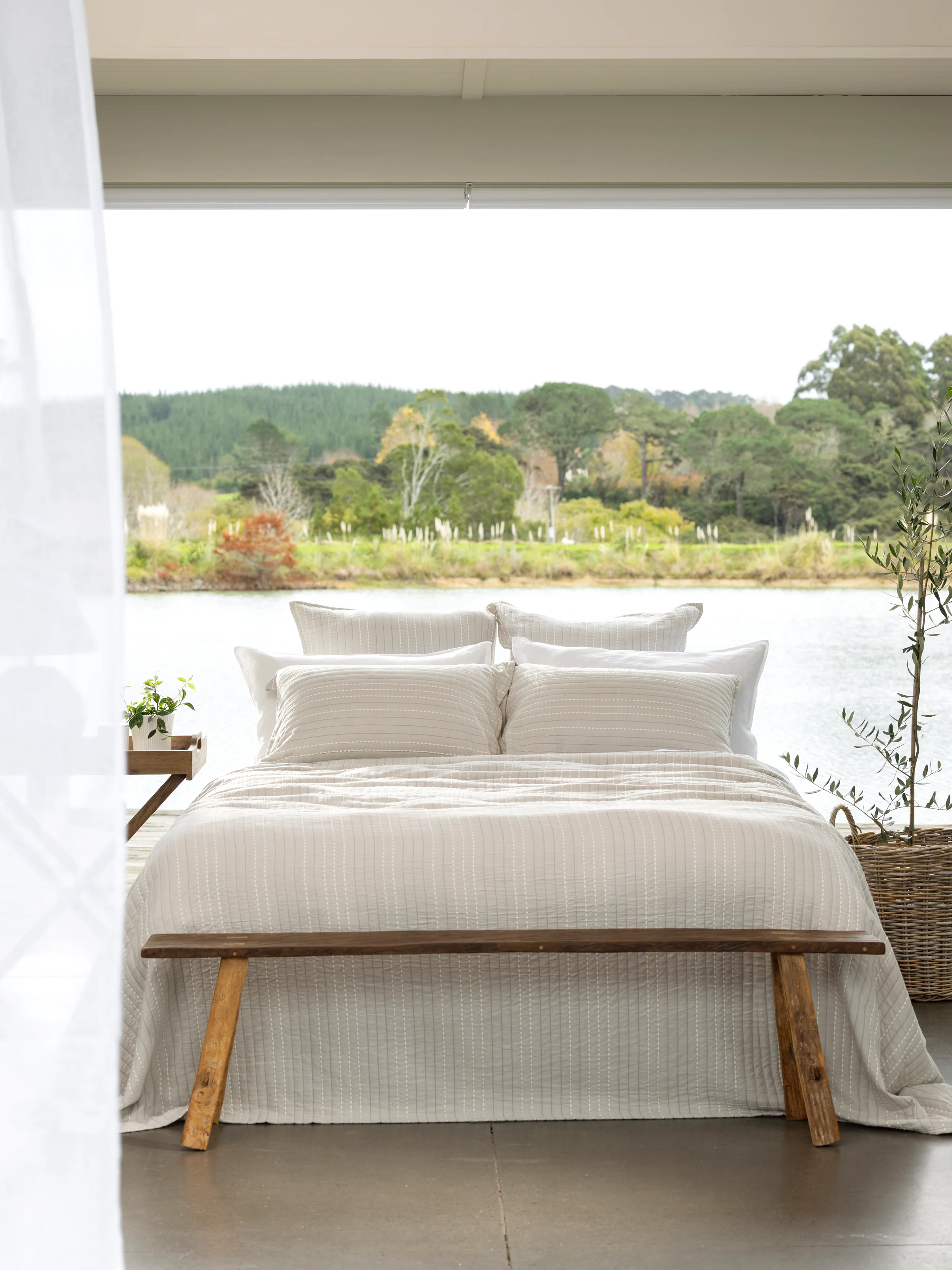 Camden Bed Cover in Natural - Image 5