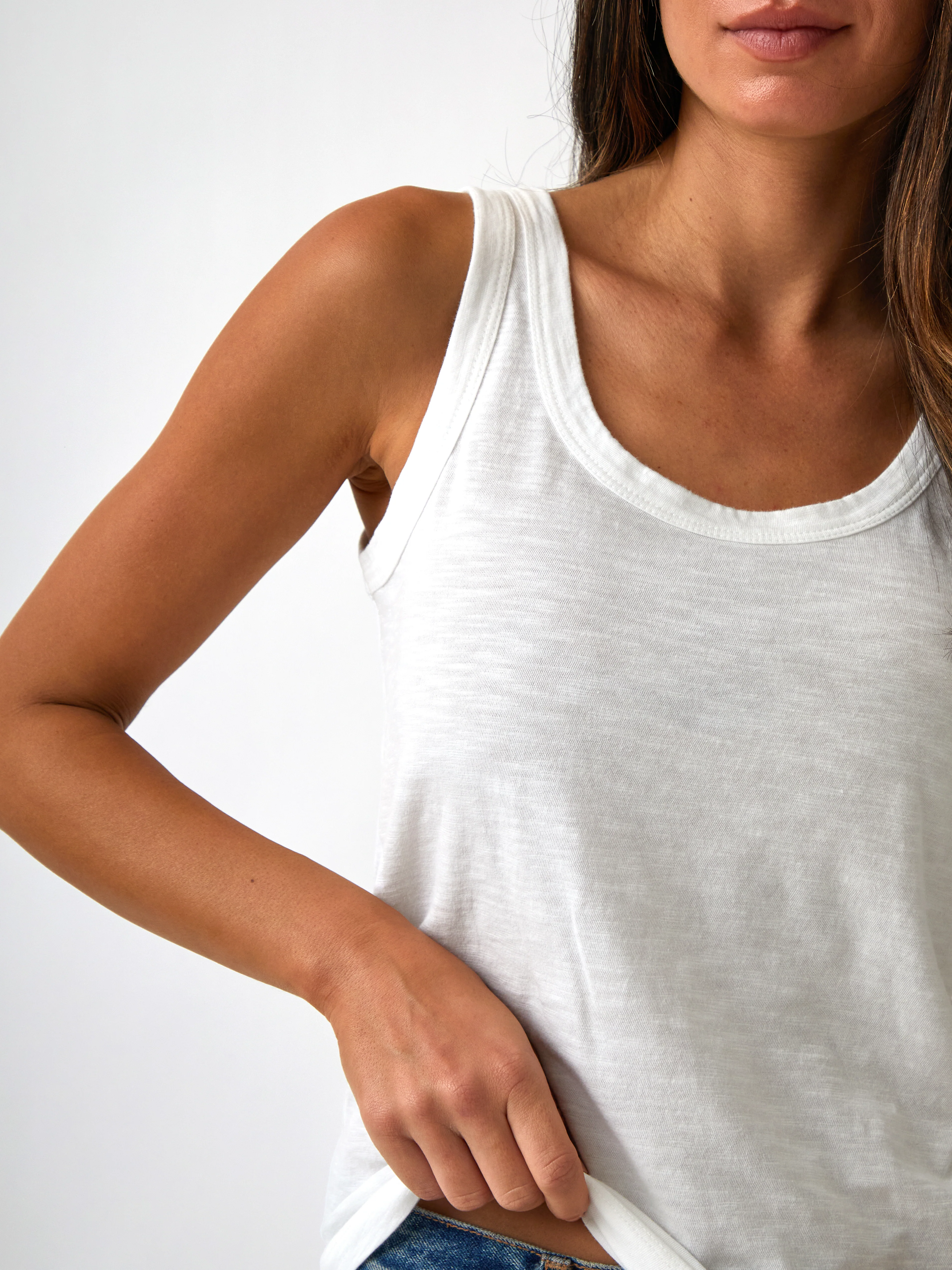 Harper Singlet in White - Image 2