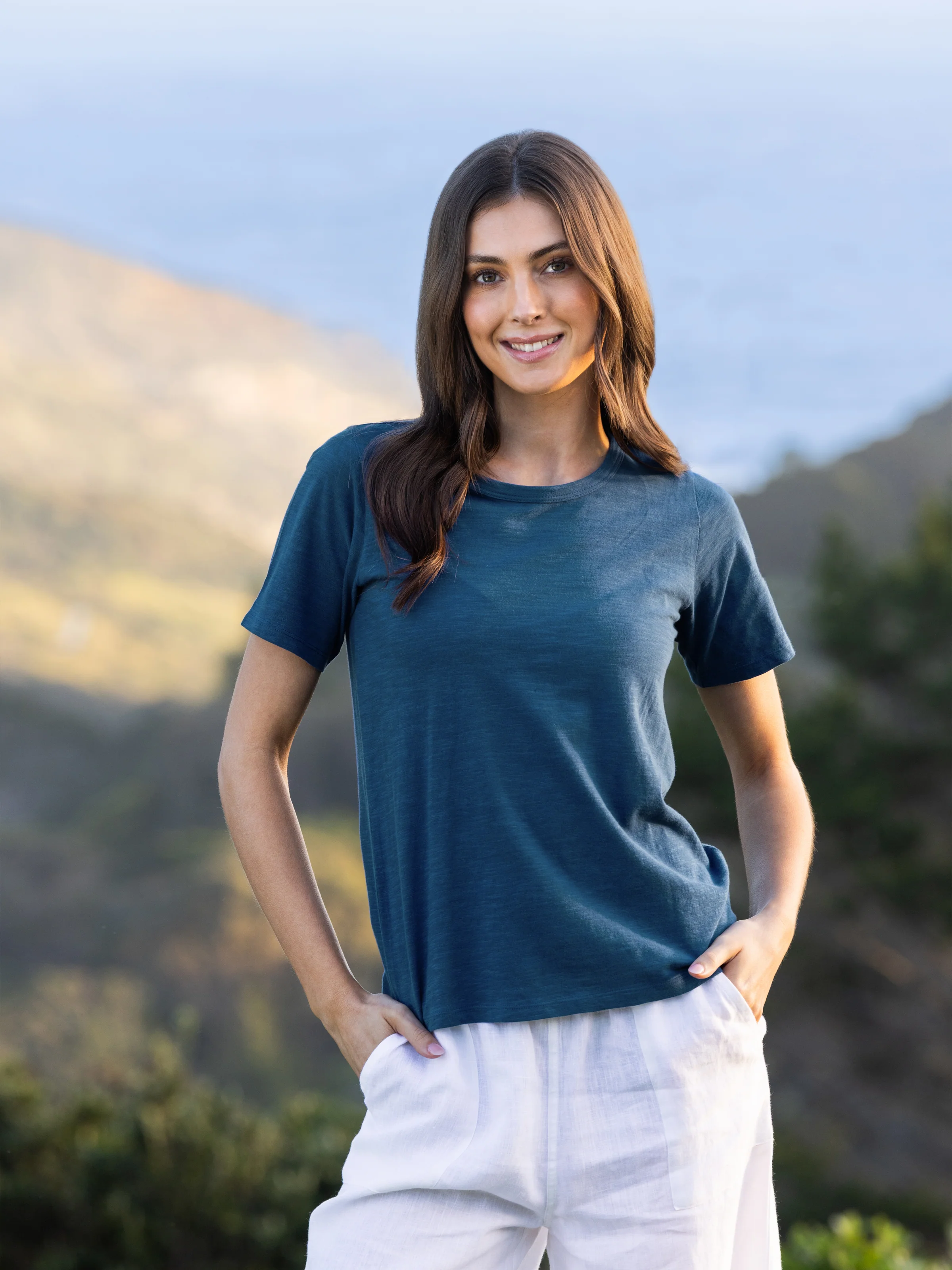 Harper Tee Shirt in Blue - Image 3