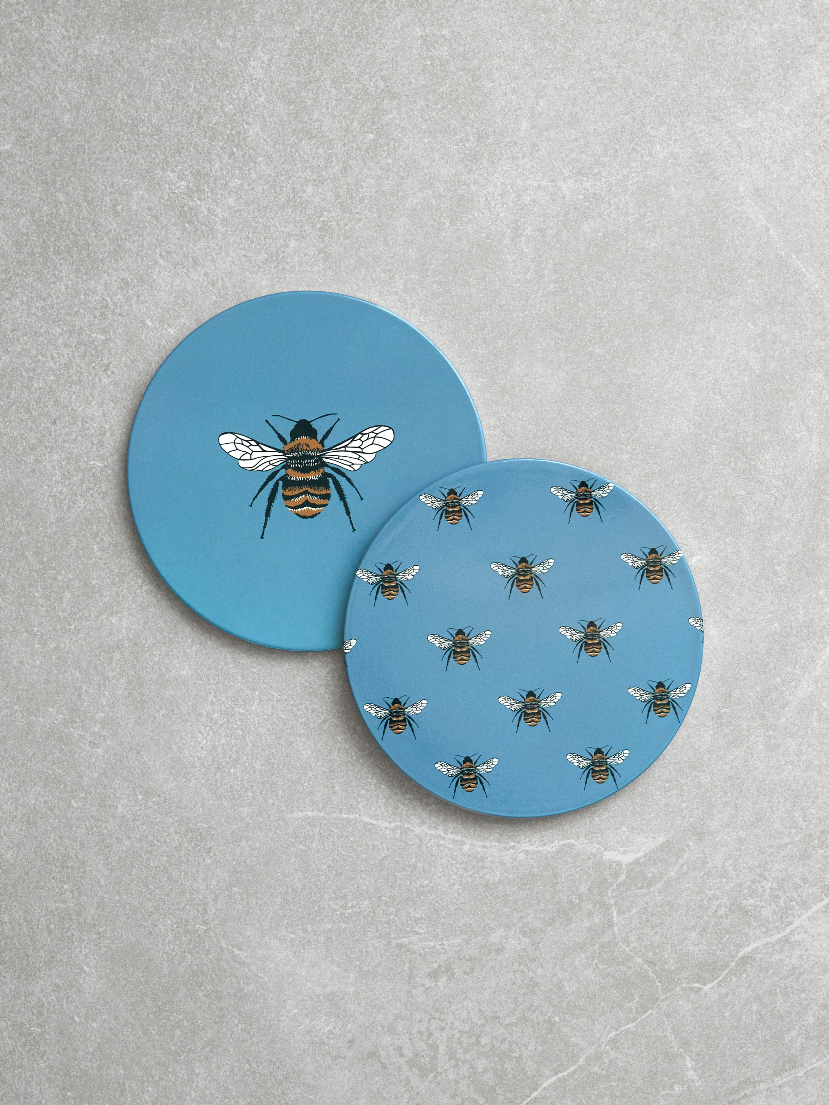 Honeybee Ceramic Trivet, Set of 2