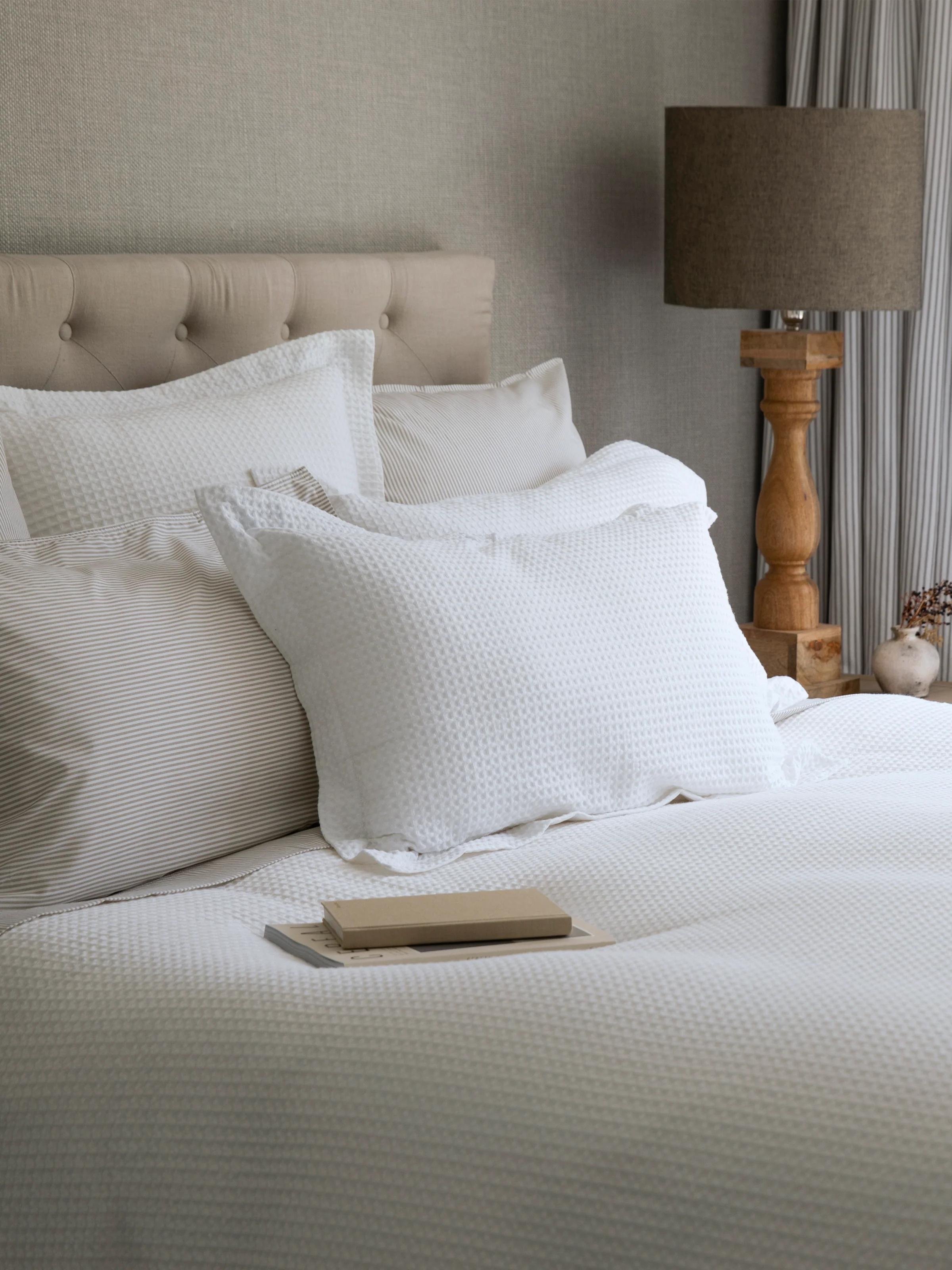 Hudson Waffle Duvet Cover Set - Image 5