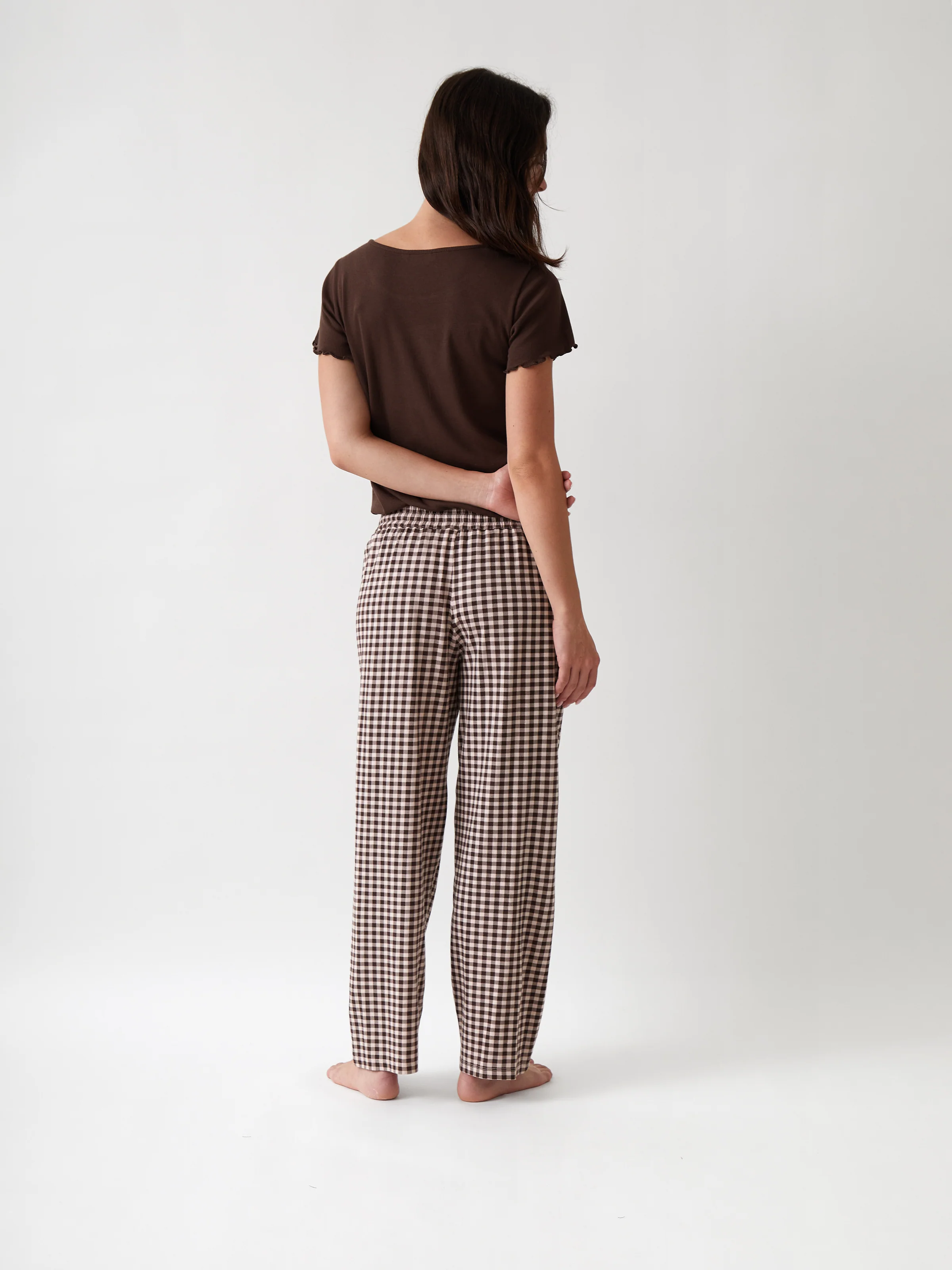 Kendra Organic Brushed Cotton Knit PJ Pants - Image 4
