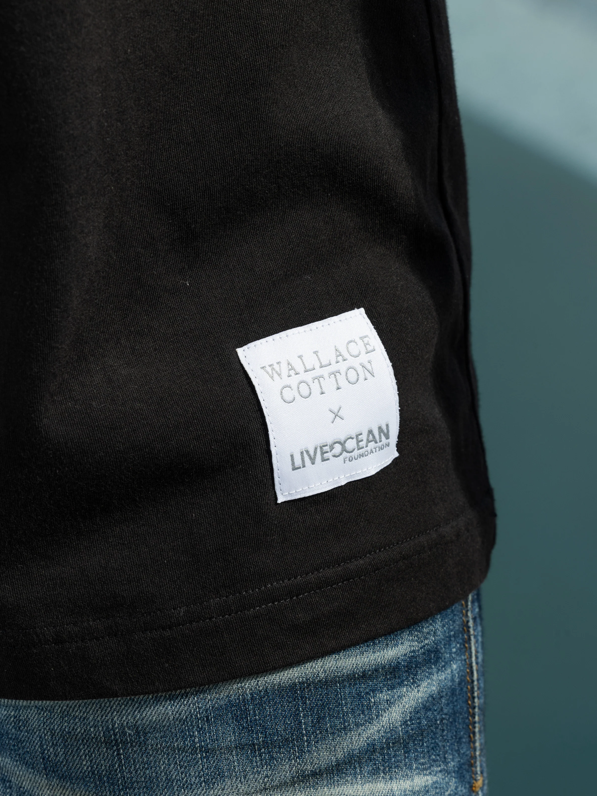 Live Ocean Men's Charity Tee Shirt in Black - Image 3
