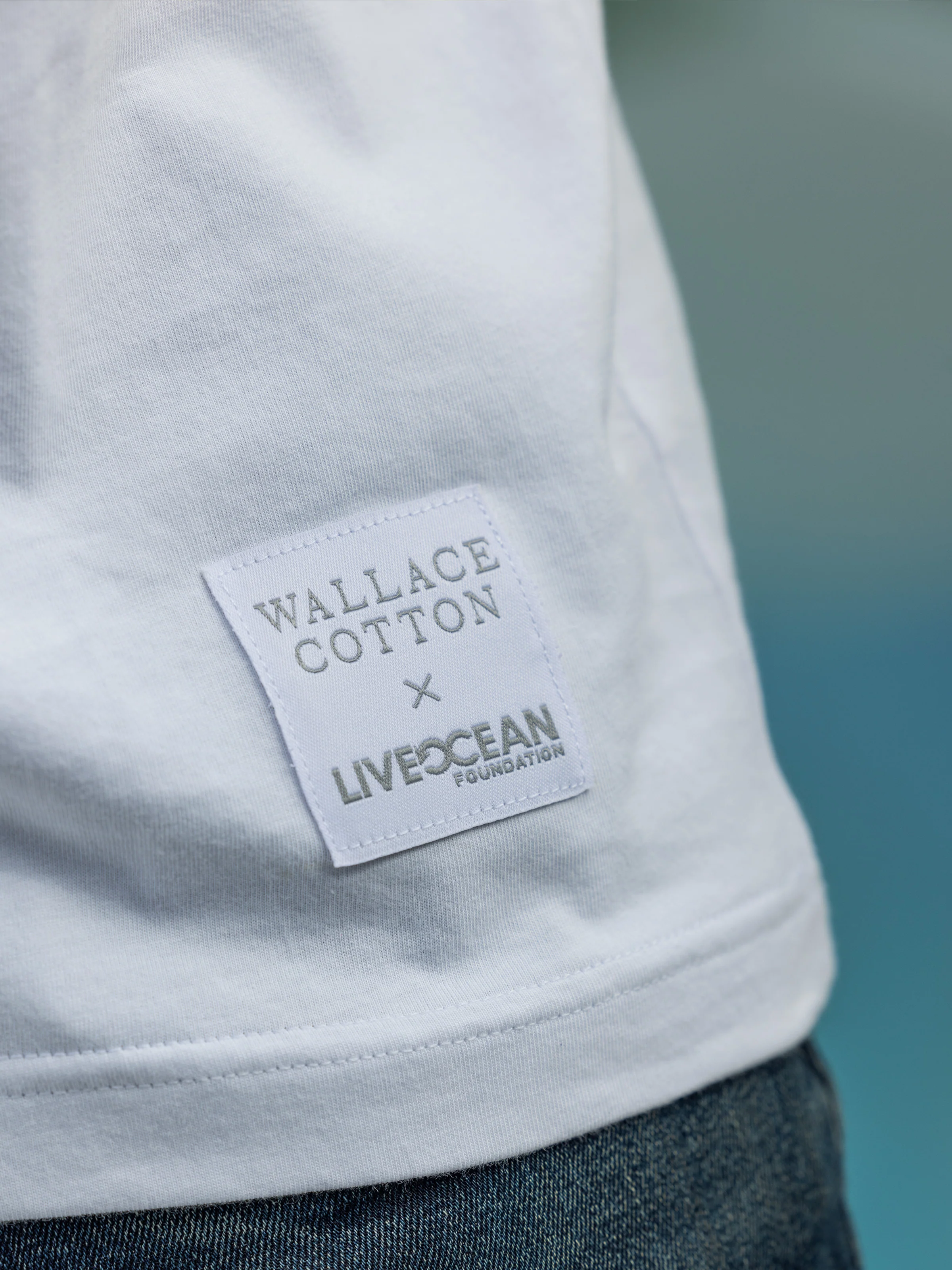 Live Ocean Men's Charity Tee Shirt in White - Image 3