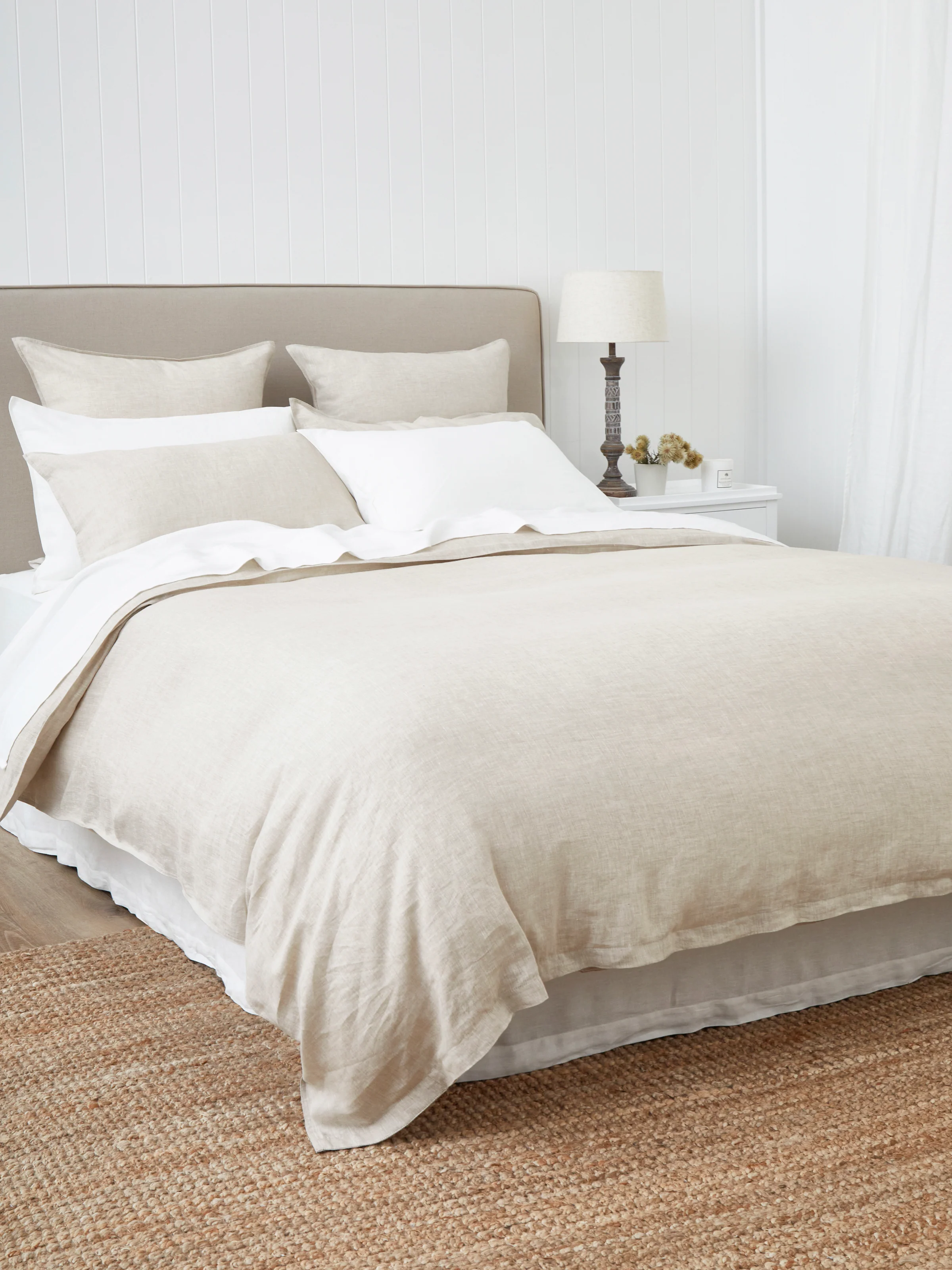 Loft Linen Duvet Cover Set in Natural - Image 4