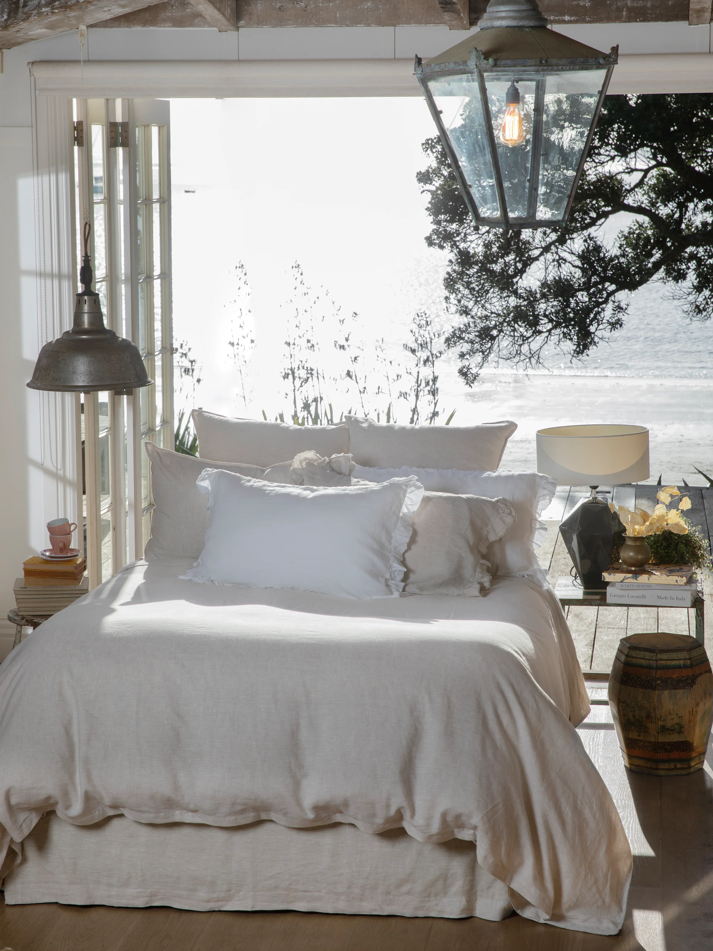 Loft Linen Duvet Cover Set in Natural - Image 5