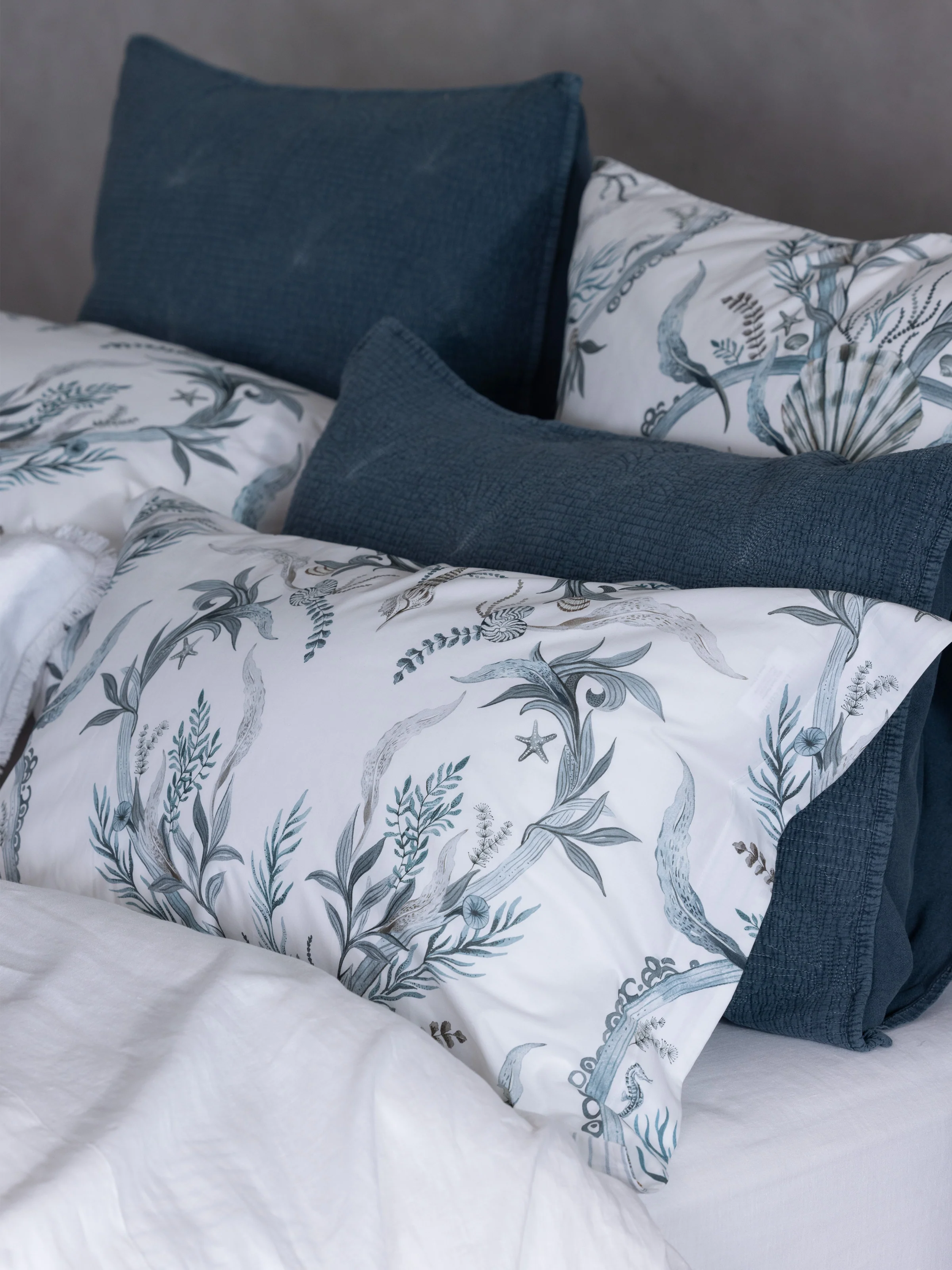 Marrakech European Pillowcase in Dark Blue - Image 2