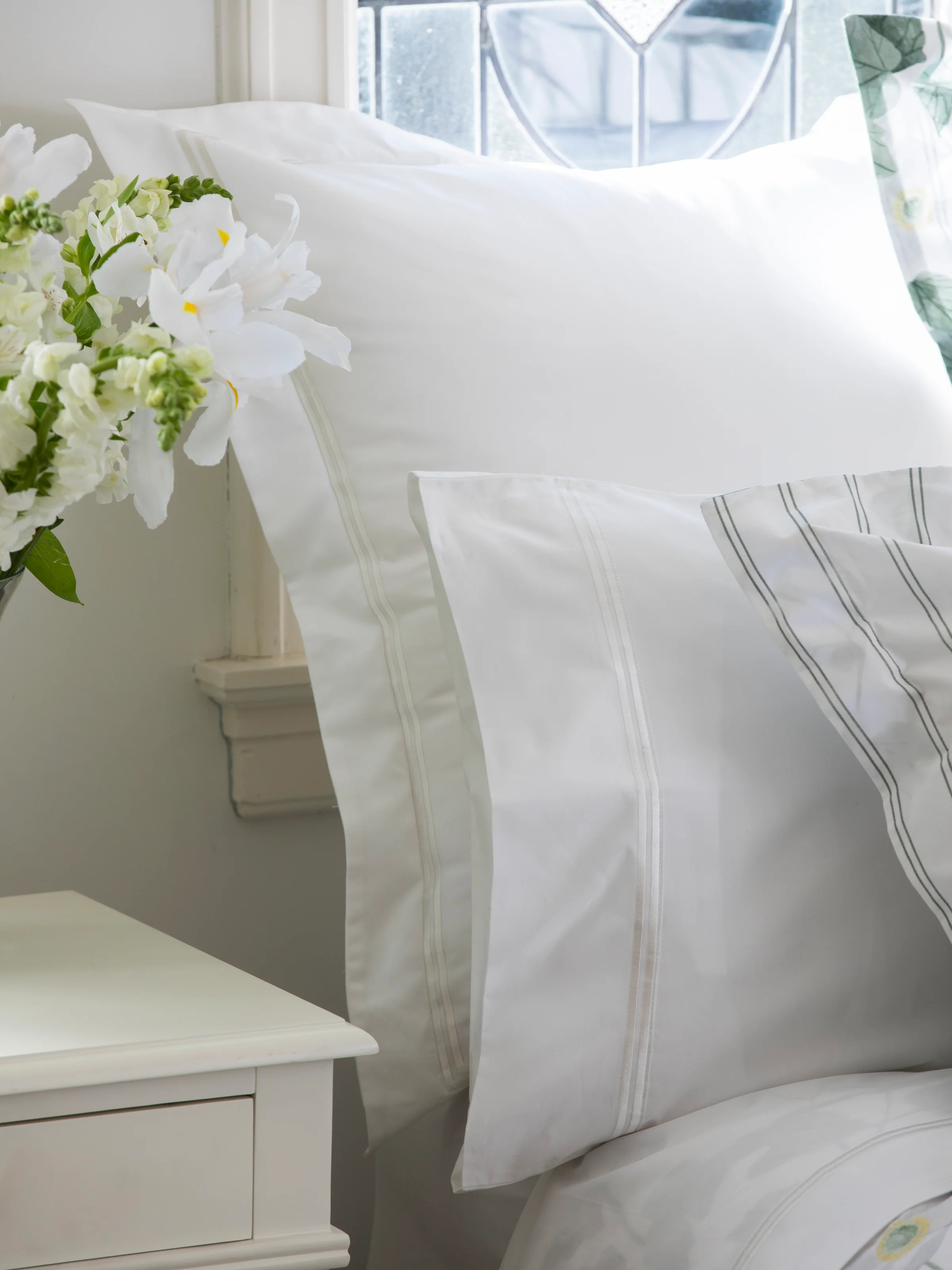 Monarch European Pillowcase in White - Image 2