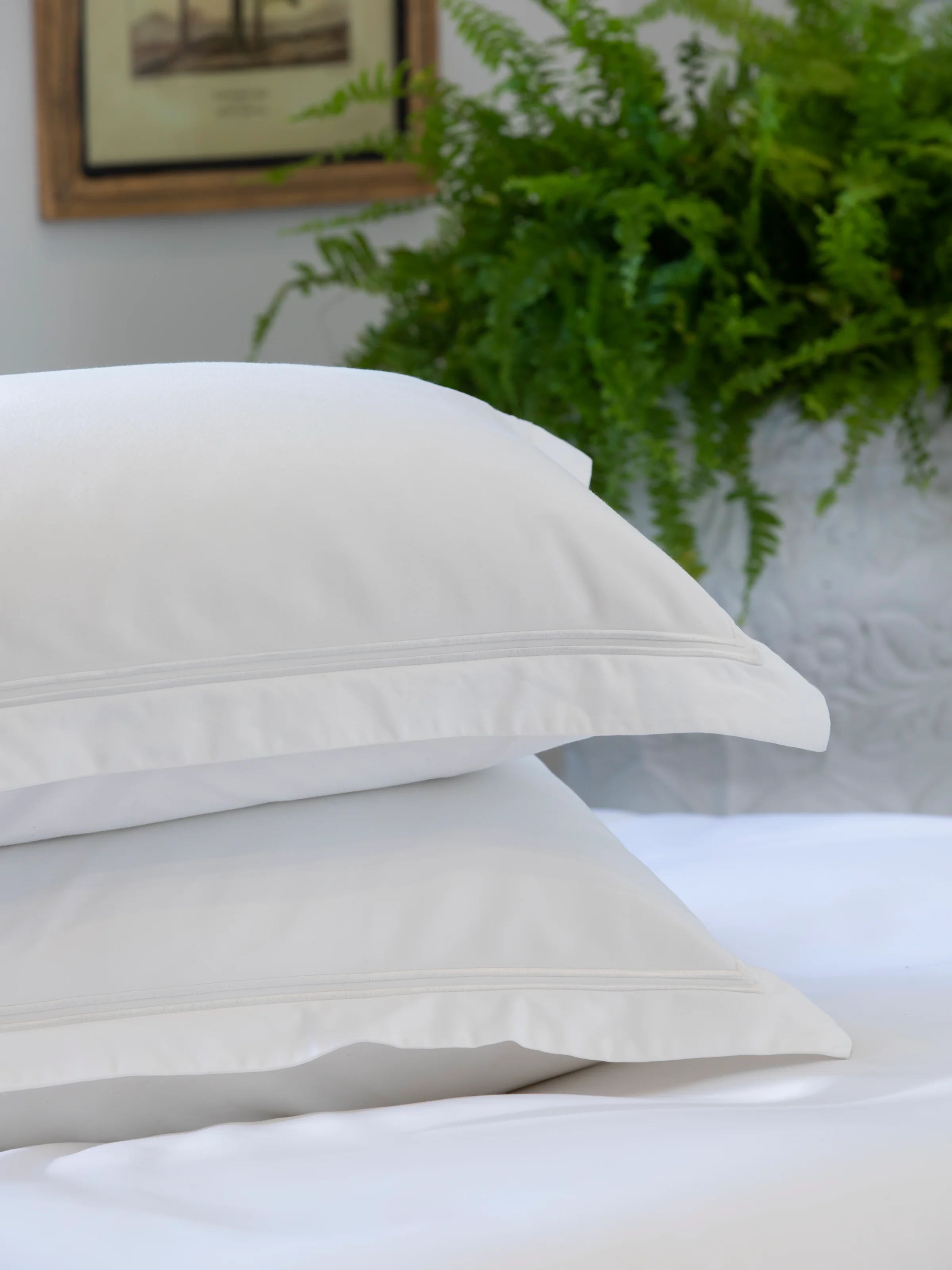 Monarch Oxford Pillowcase Set in White - Image 2