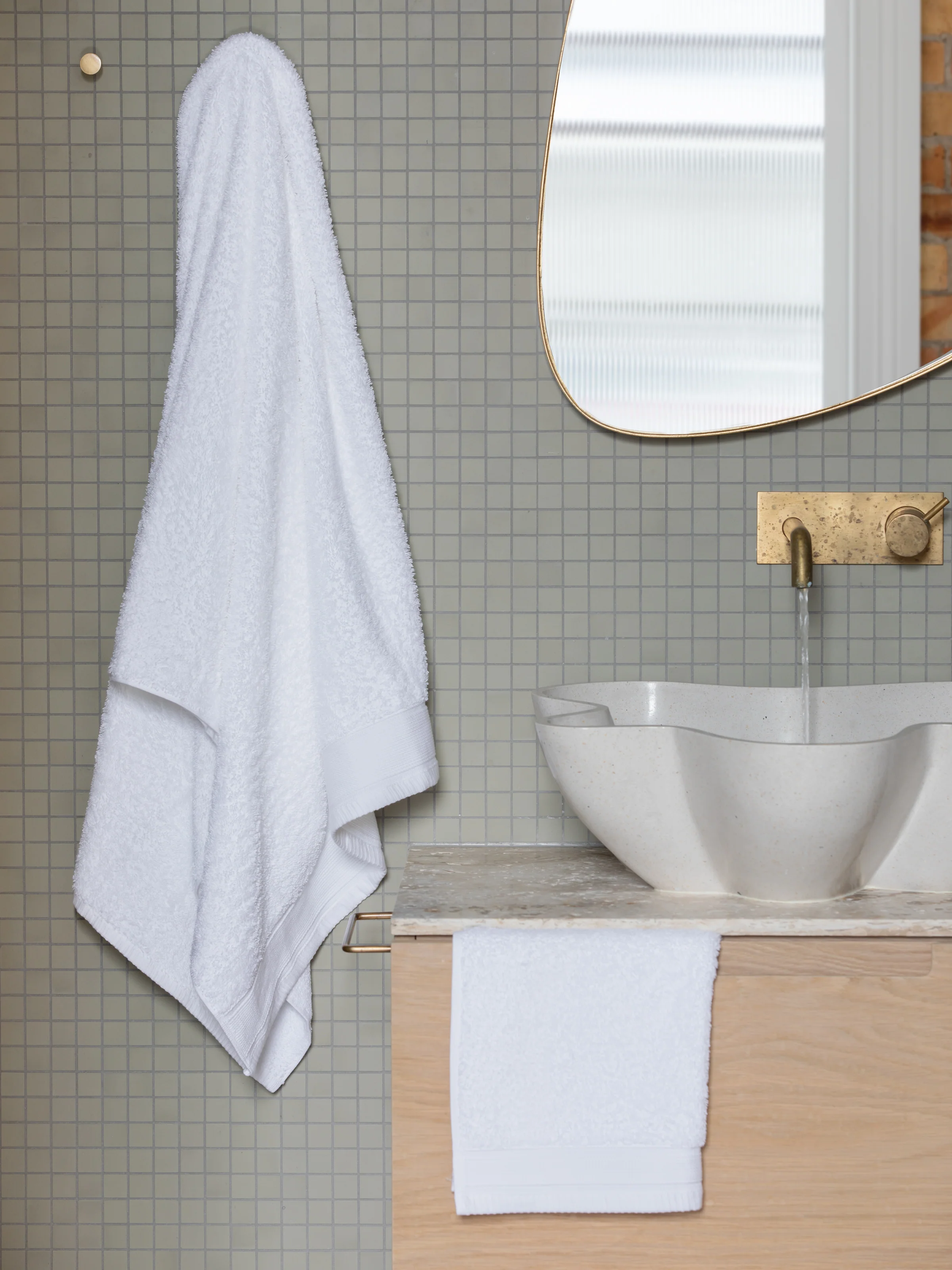 Oasis Bath Towel in White - Image 4