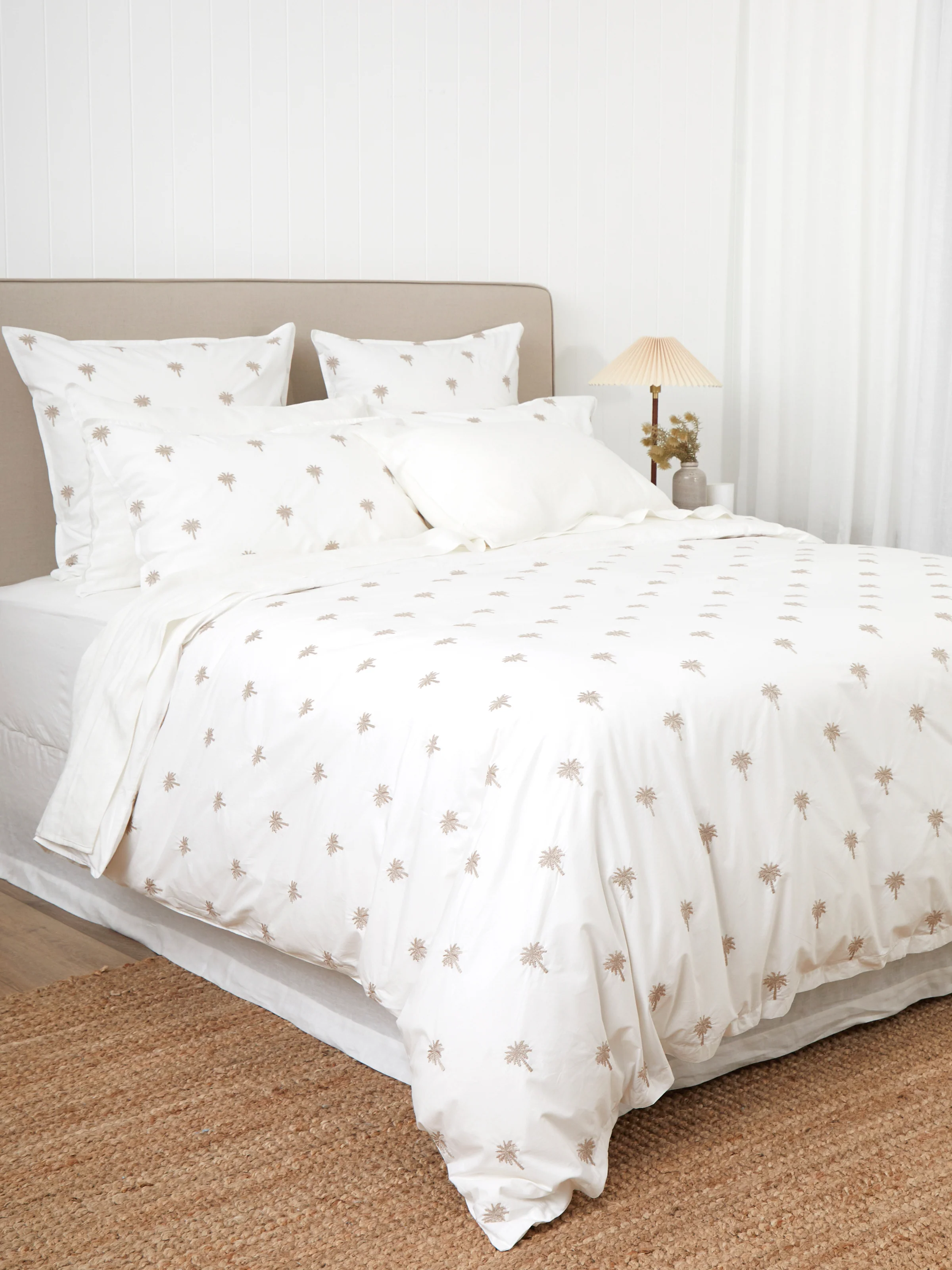Palm Island Embroidered Duvet Cover Set - Image 3