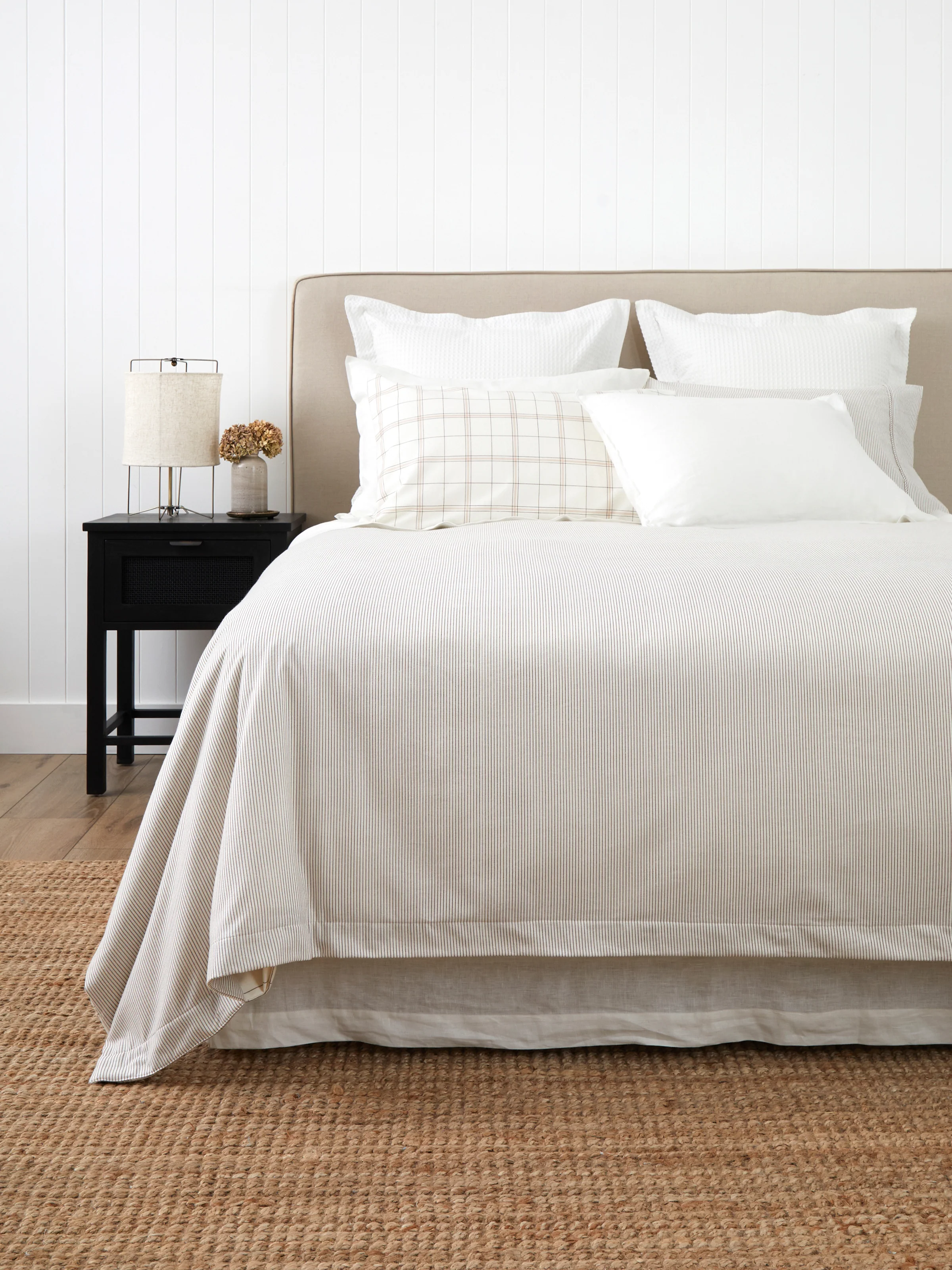 Pinnacle Flannel Reversible Duvet Cover Set in Cocoa