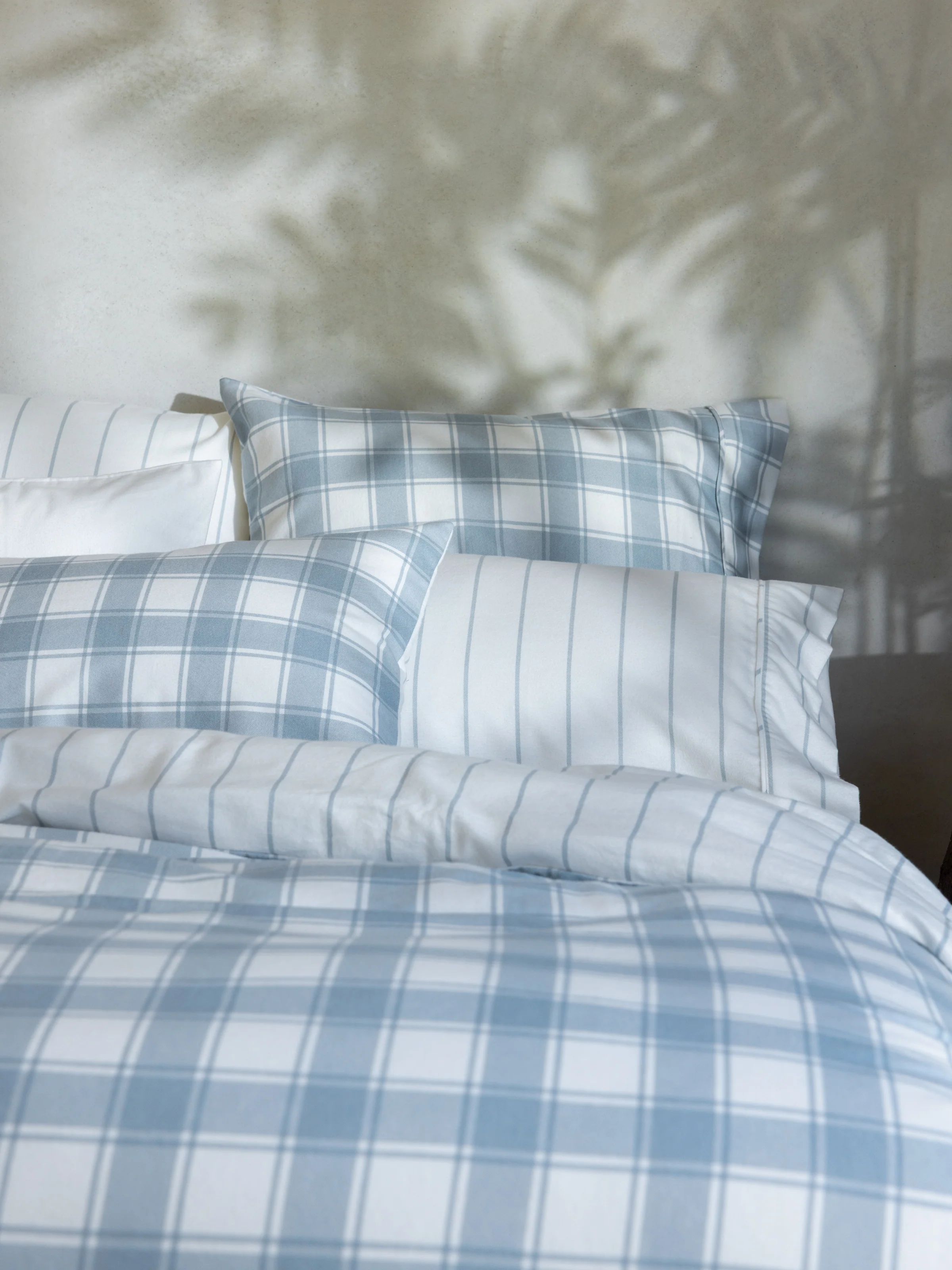 Pinnacle Flannel Sheet Set in Blue Stripe - Image 2