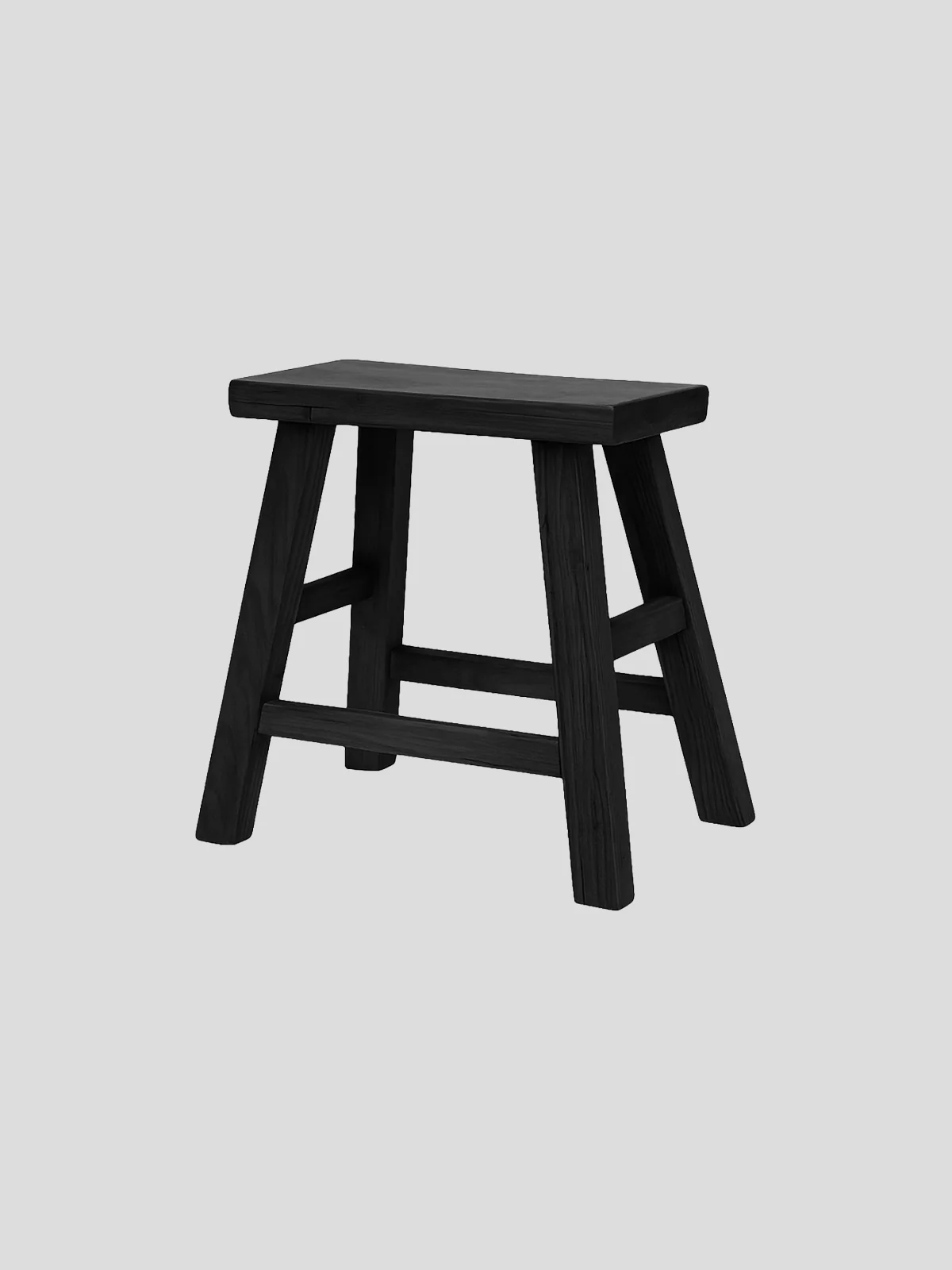 Province Rectangle Stool in Black