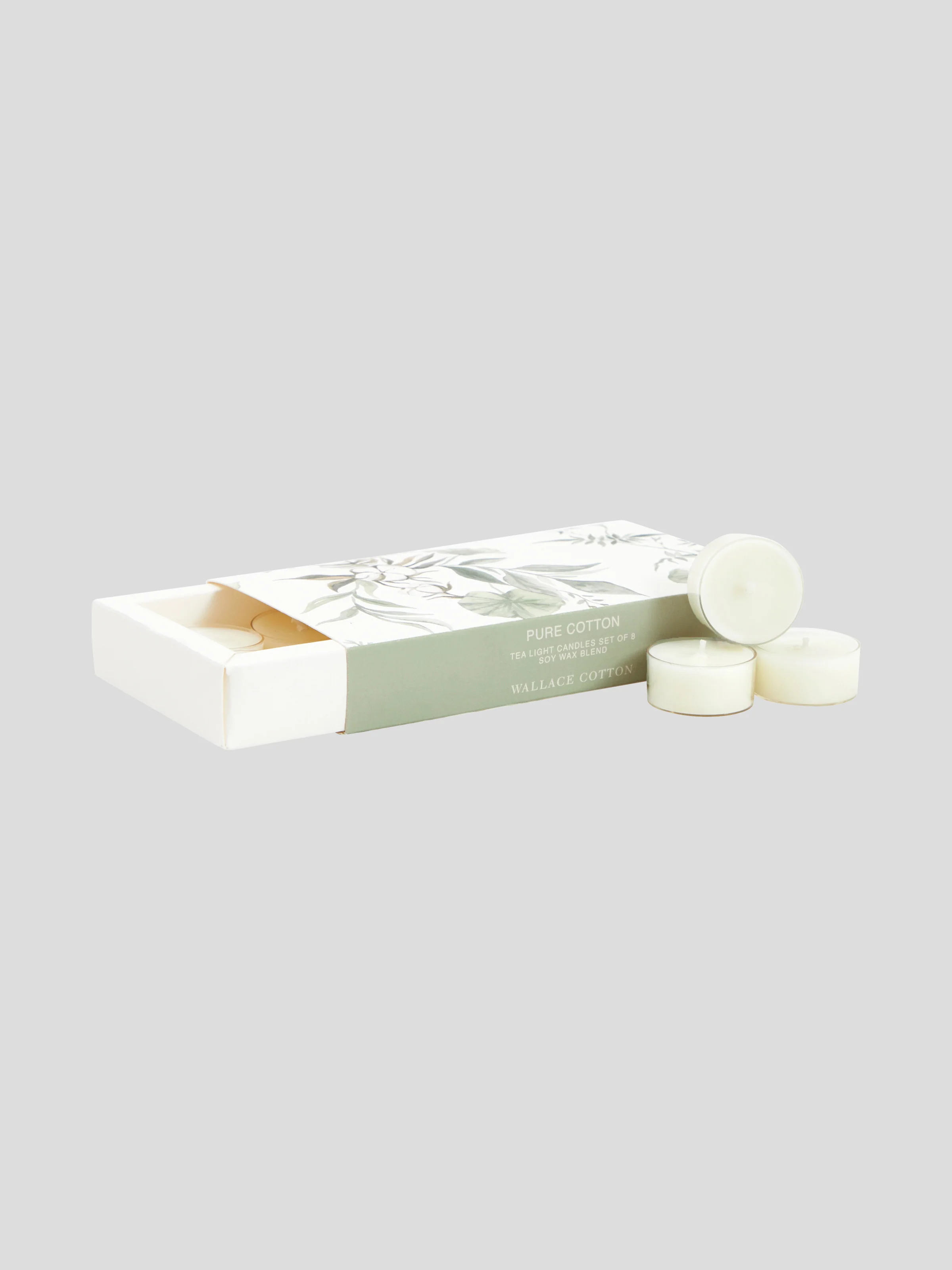 Pure Cotton Tea Lights Set of 8 - Image 3