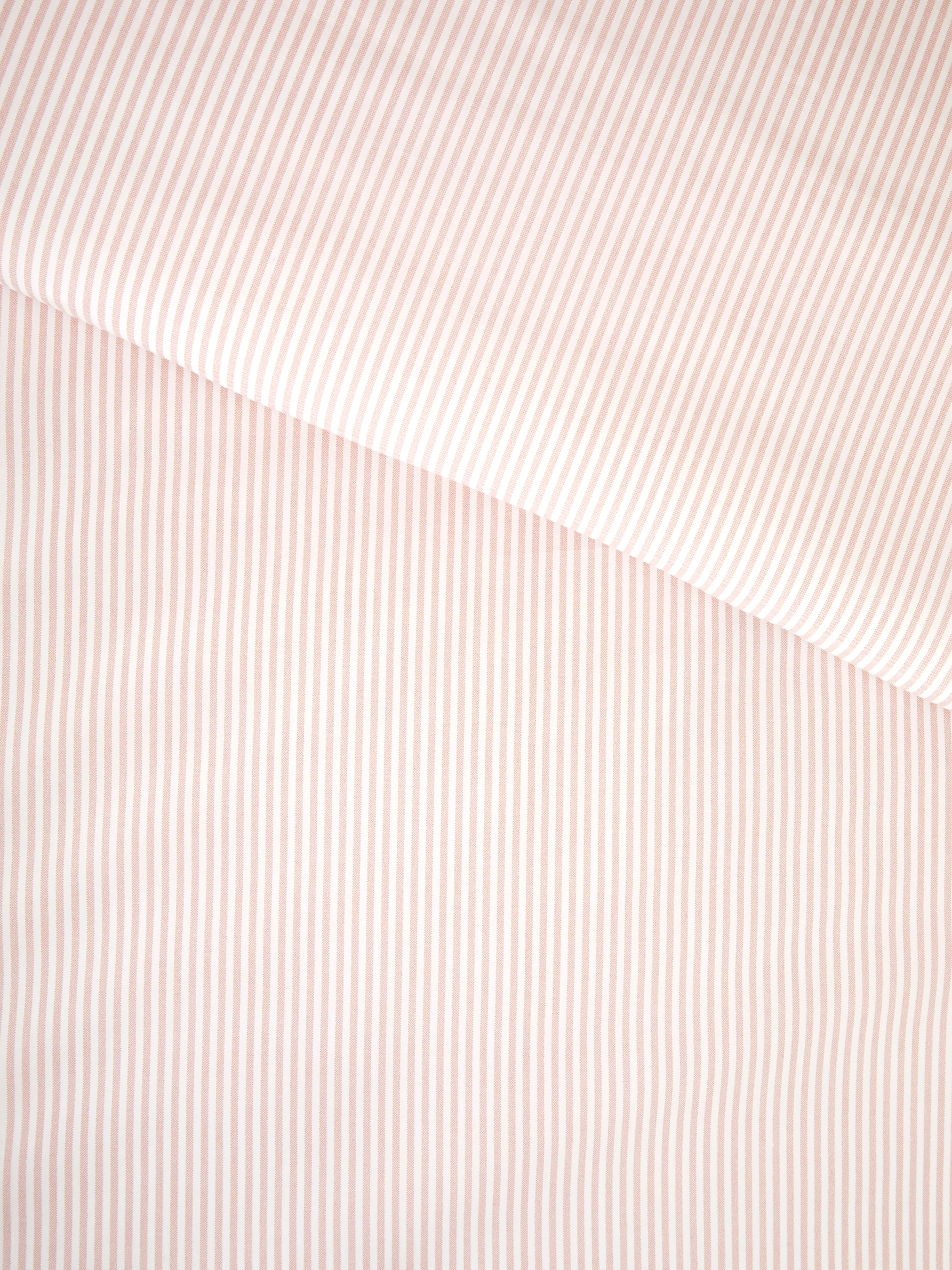 Purity Organic Cotton Duvet Cover Set in Pink Stripe - Image 4