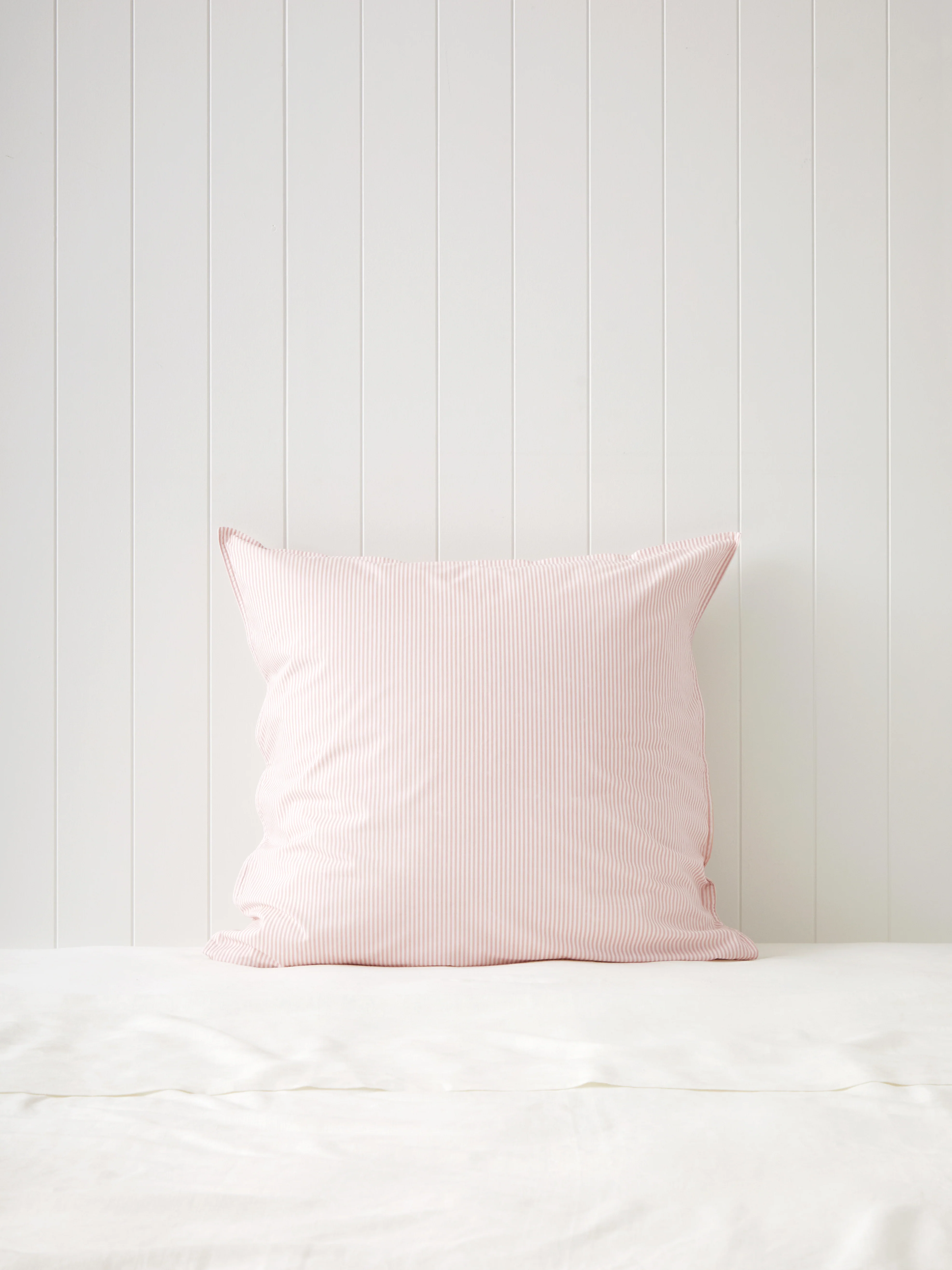 Purity Organic Cotton European Pillowcase in Pink Stripe