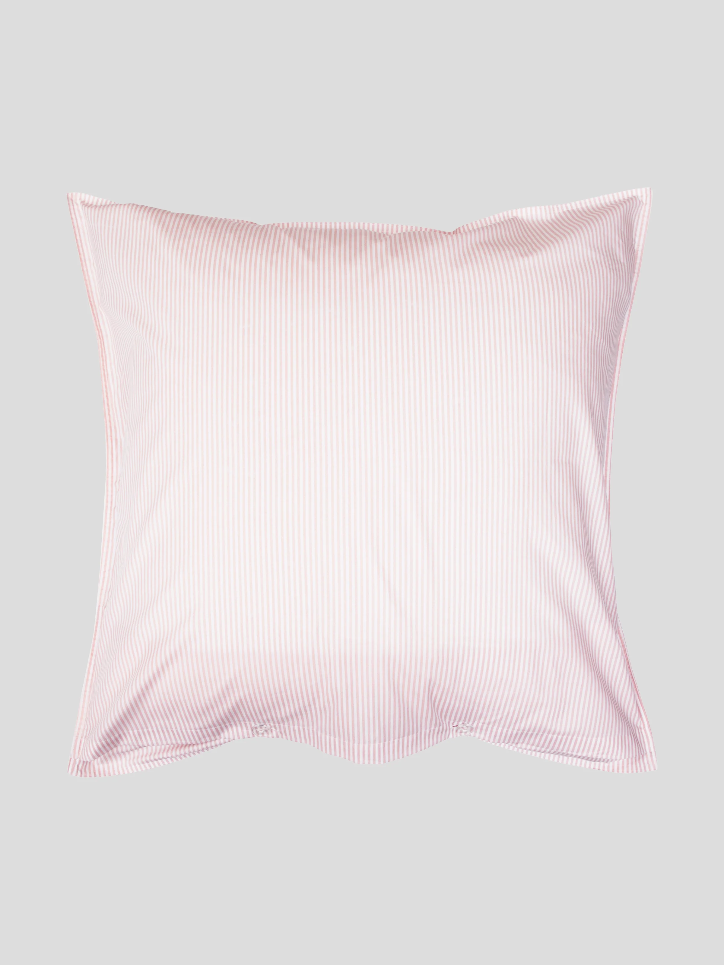 Purity Organic Cotton European Pillowcase in Pink Stripe - Image 3