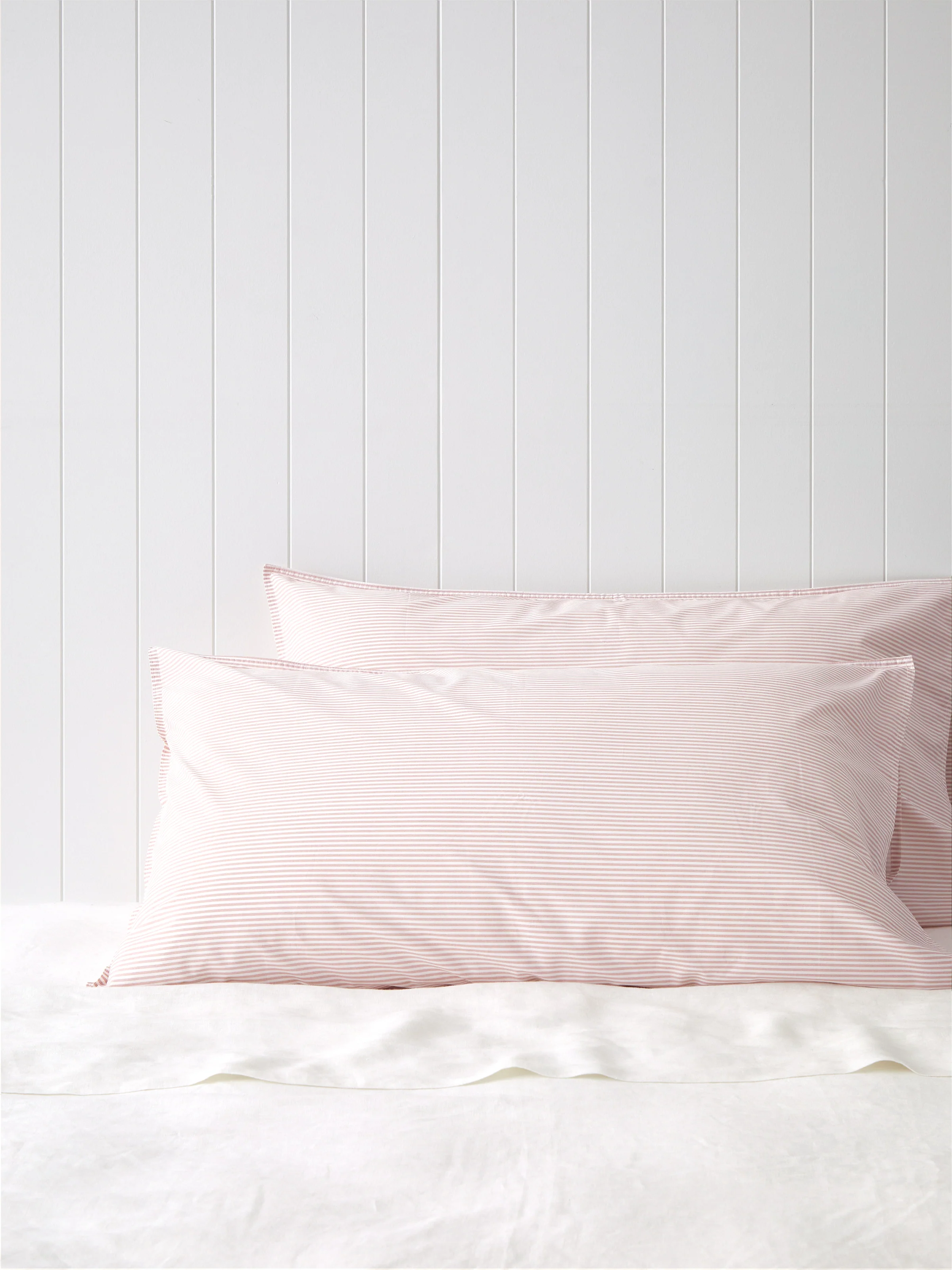 Purity Organic Cotton Lodge Pillowcase Set in Pink Stripe