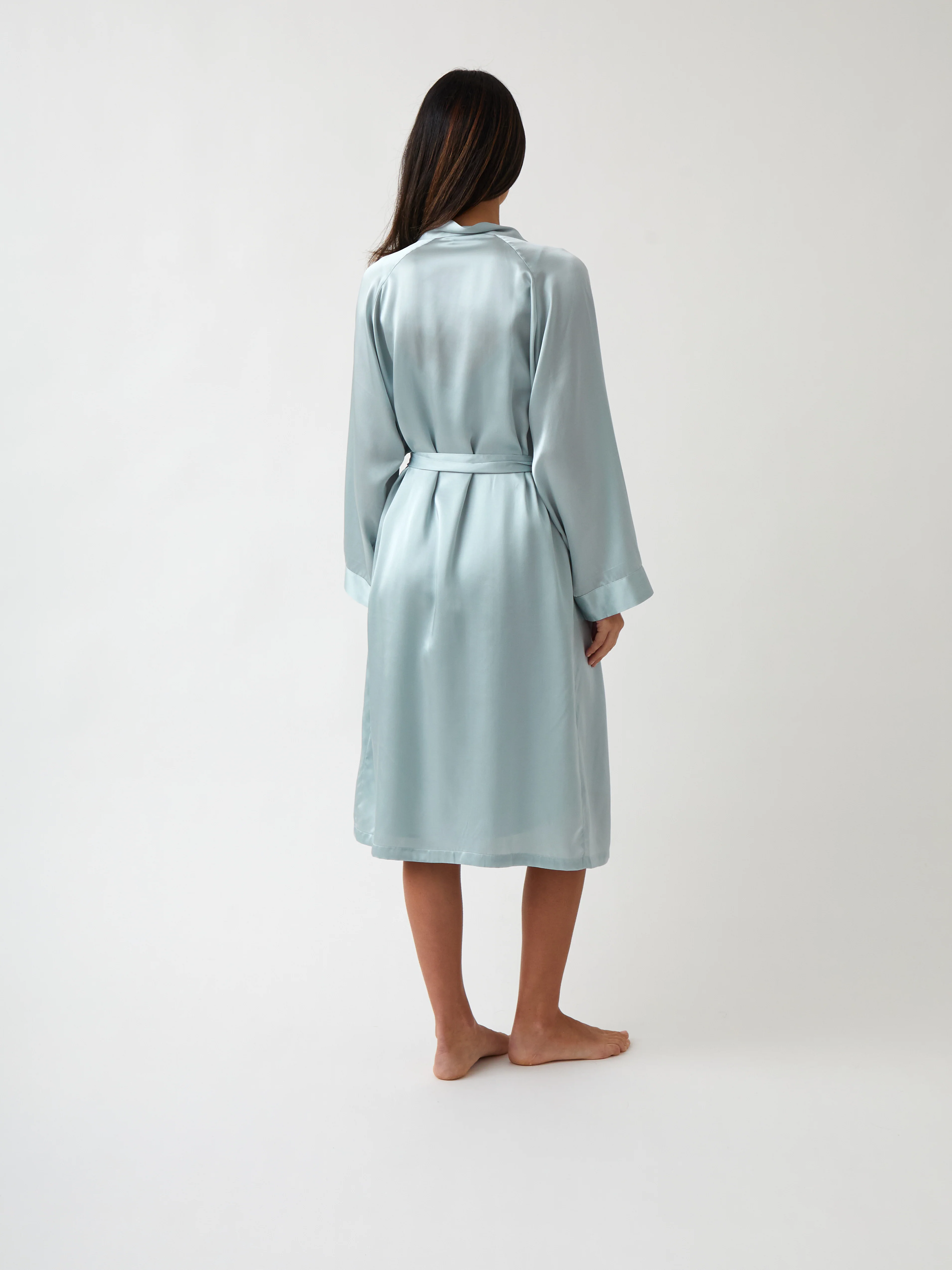 Silk Midi Robe - Image 3