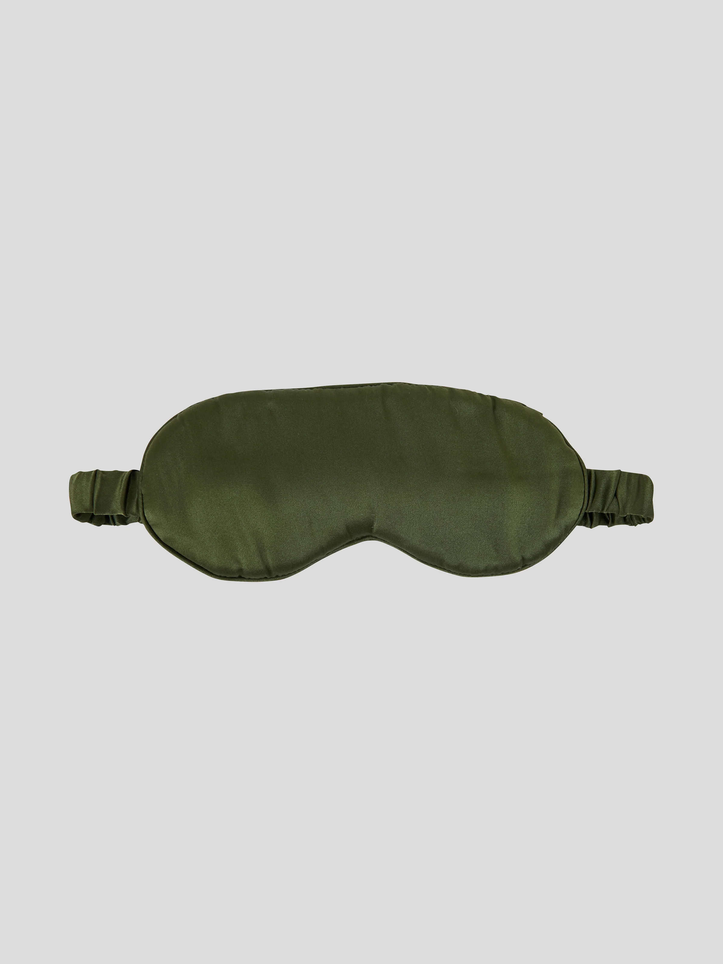 Silk Pillowcase & Eye Mask Gift Box Set in Olive - Image 3