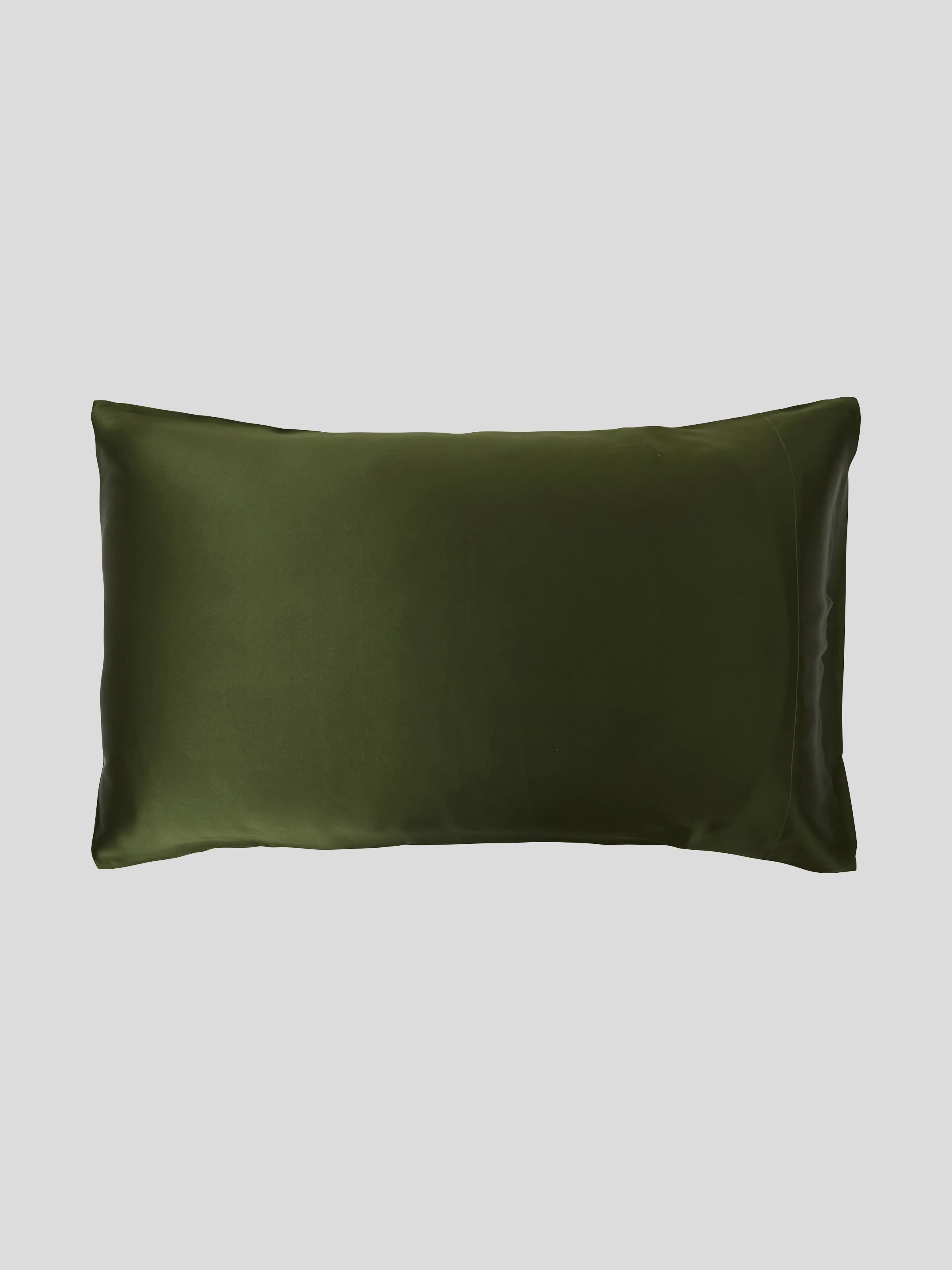 Silk Pillowcase & Eye Mask Gift Box Set in Olive - Image 4
