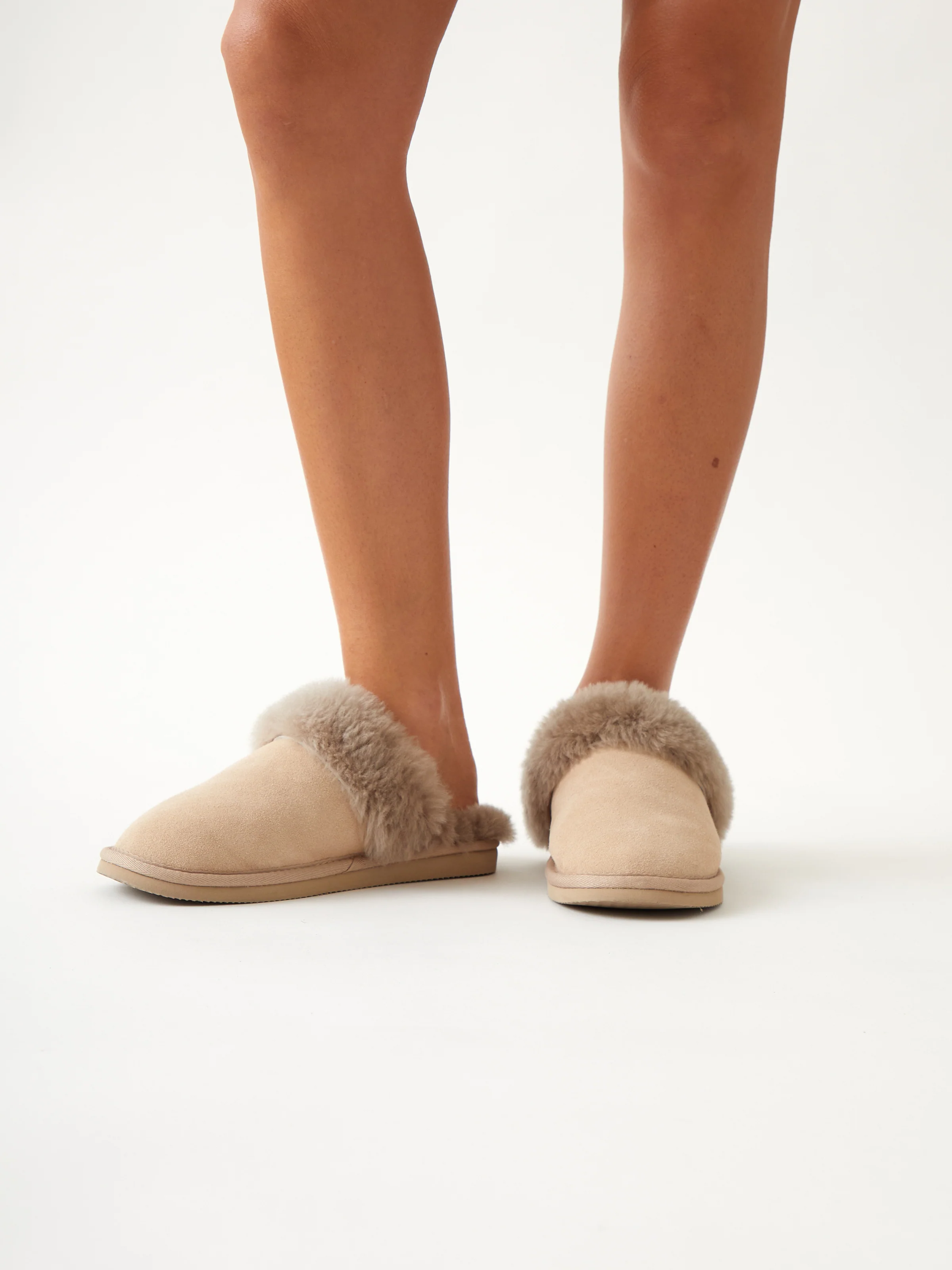 Snuggle Slippers in Champagne