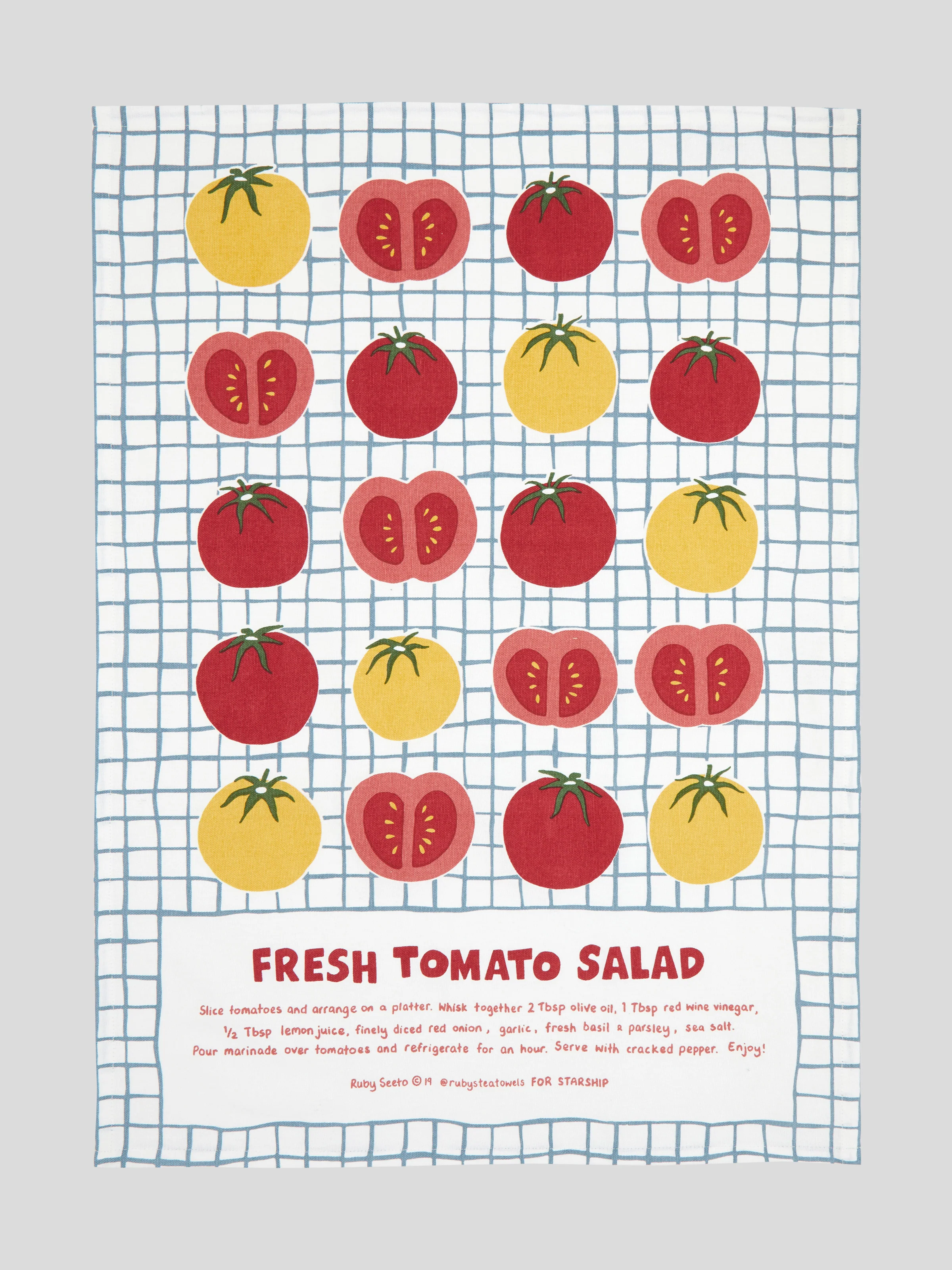 Starship Fresh Tomato Salad Tea Towel - Image 3