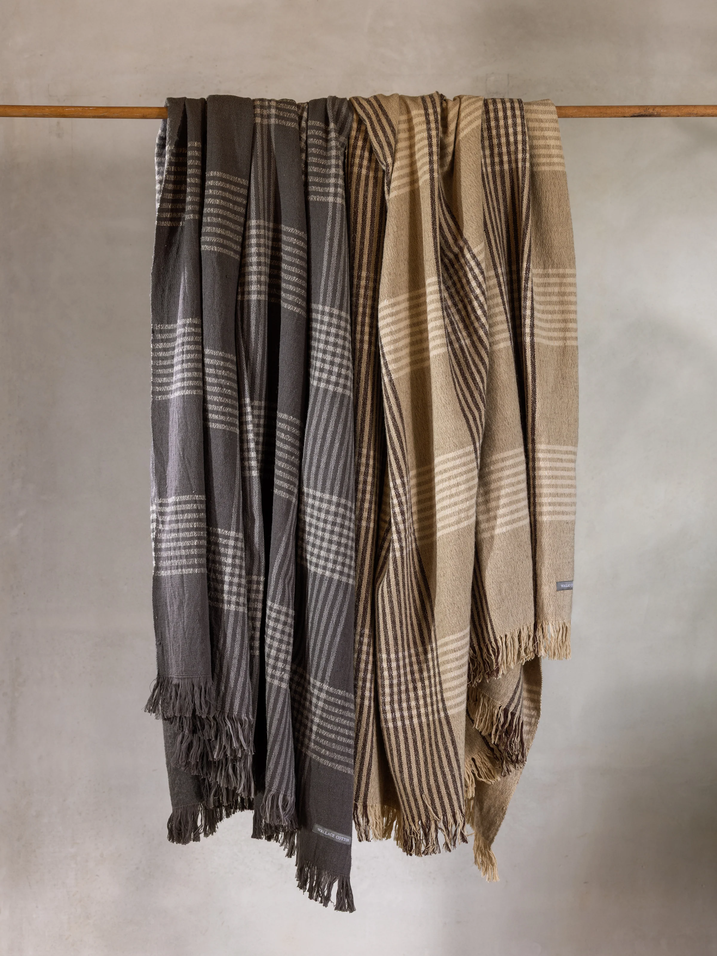 Winslow Woollen Blanket in Cocoa Natural - Image 3