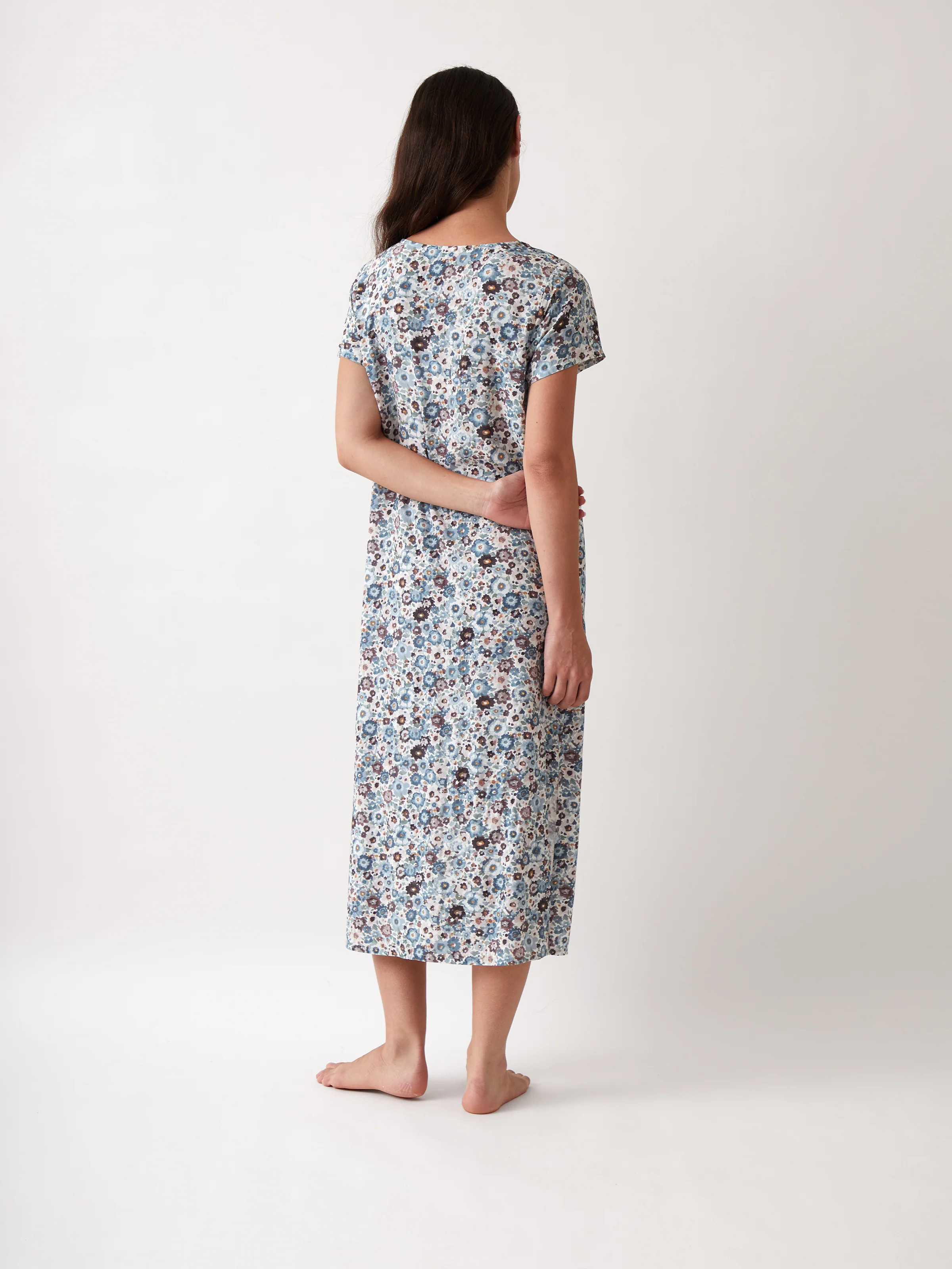 Zoe Full Length Short Sleeve Nightie - Image 4